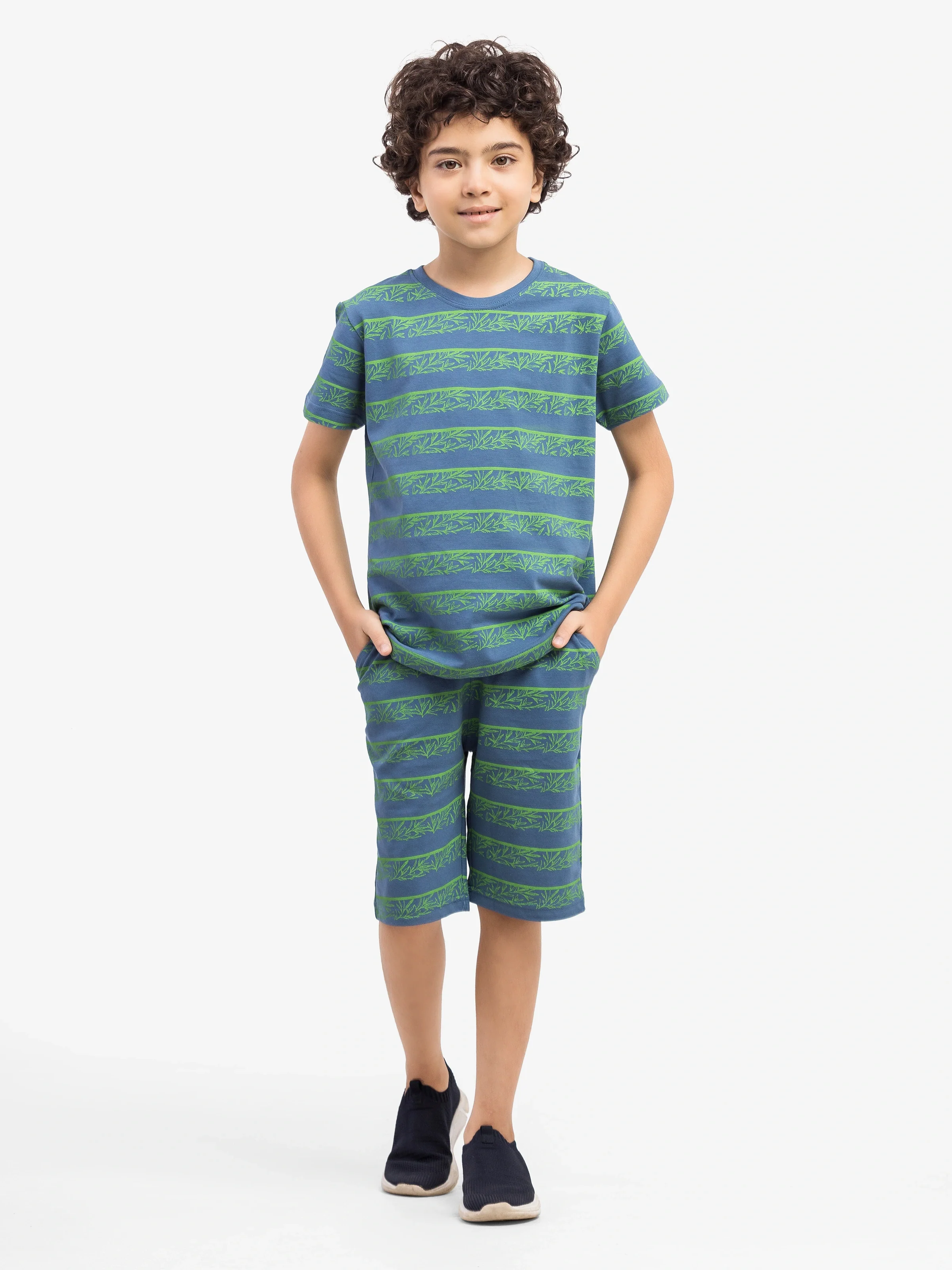 Boy's Ocean Blue Co-Ord Set - EBTCS5-021 - Image 2