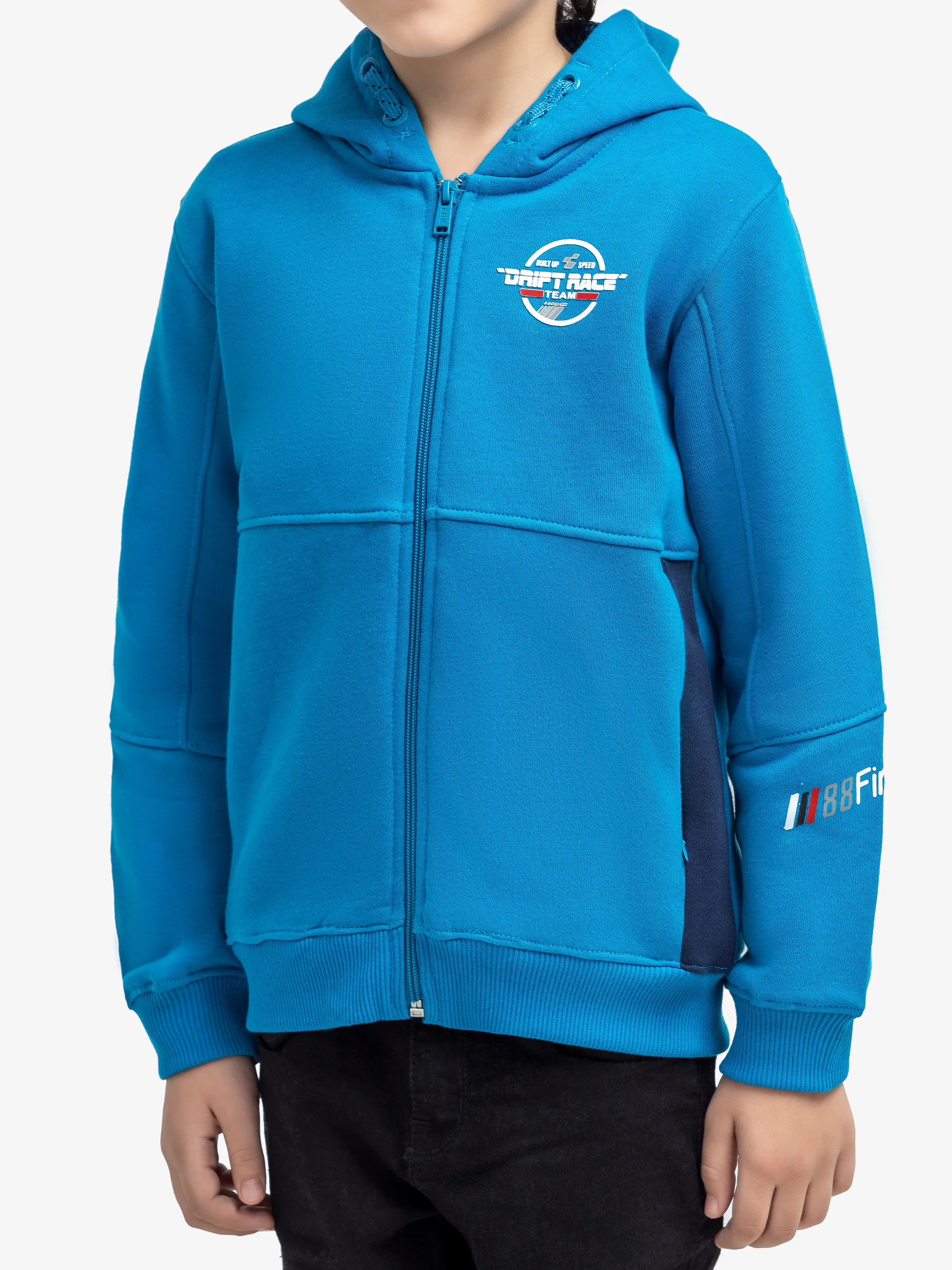 Boy's Ocean Blue Hoodie - EBTH24-006 - Image 3