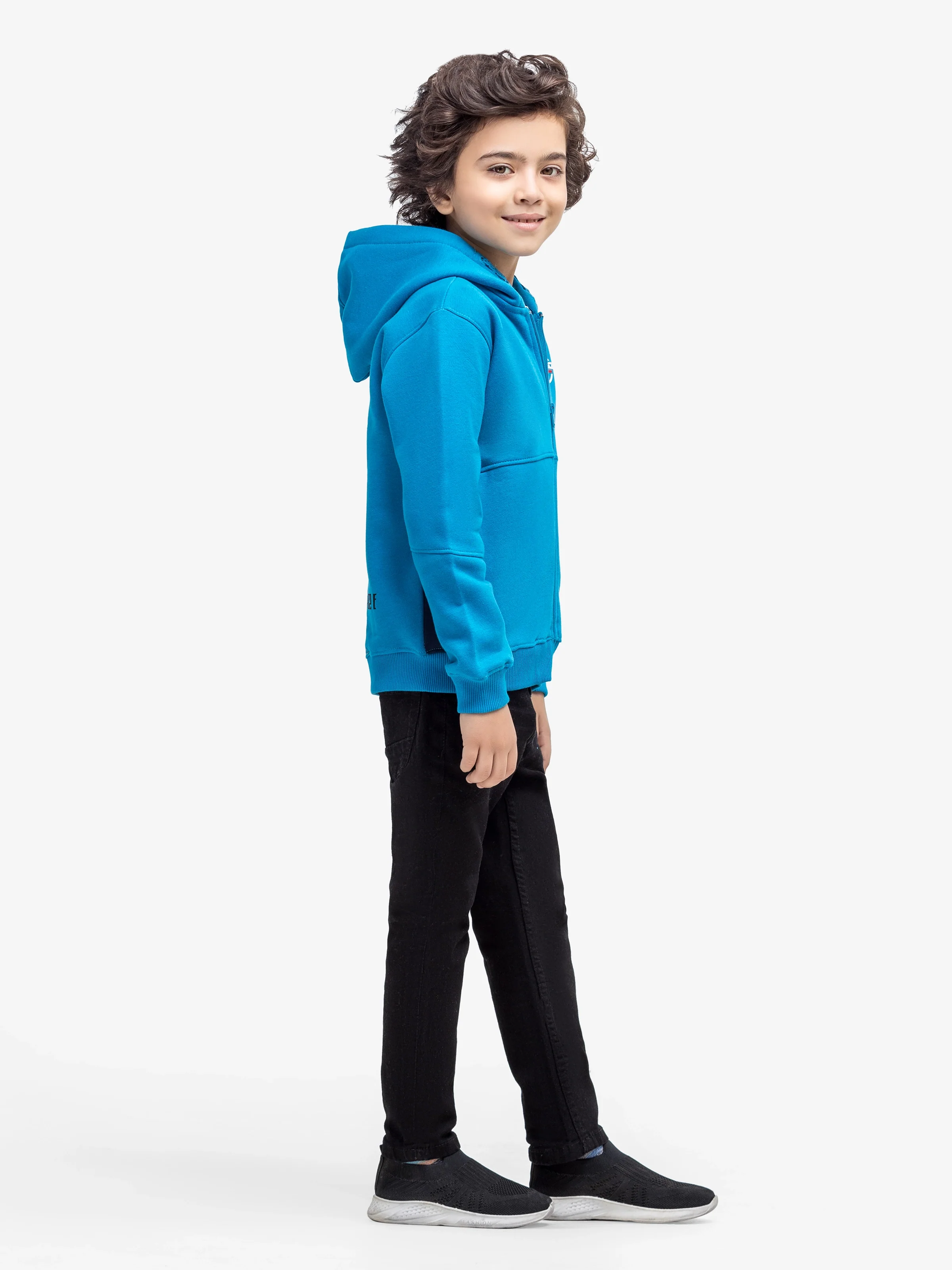 Boy's Ocean Blue Hoodie - EBTH24-006 - Image 4