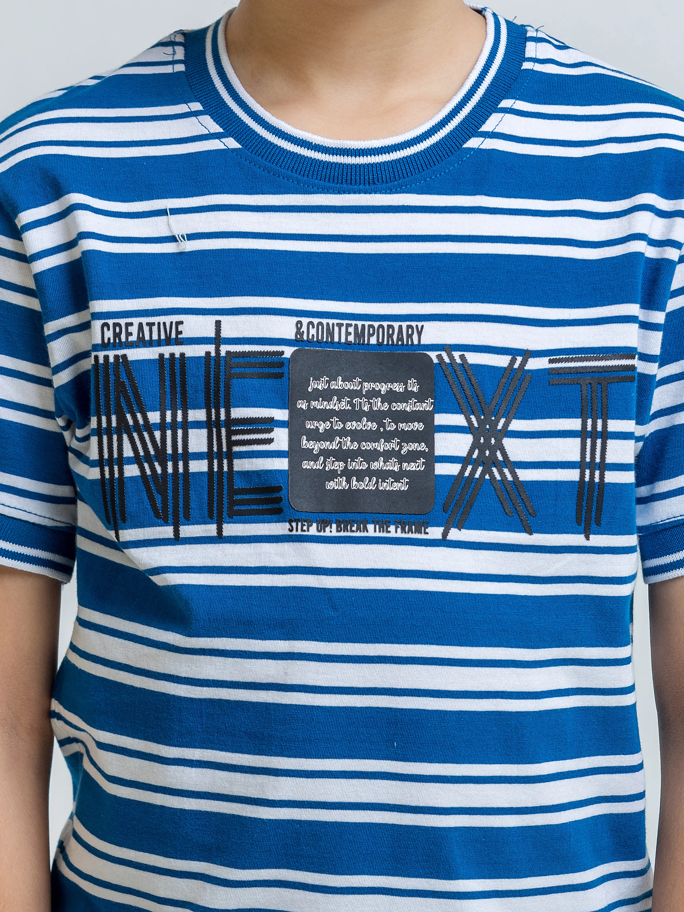 Boy's Ocean & White T-Shirt - EBTTS5-041 - Image 3