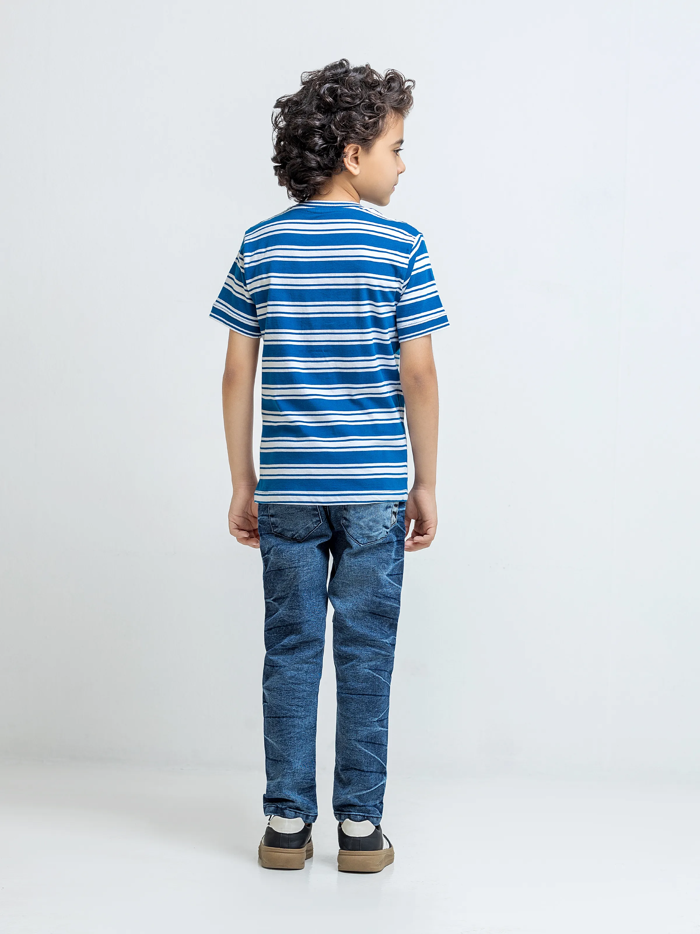 Boy's Ocean & White T-Shirt - EBTTS5-041 - Image 5