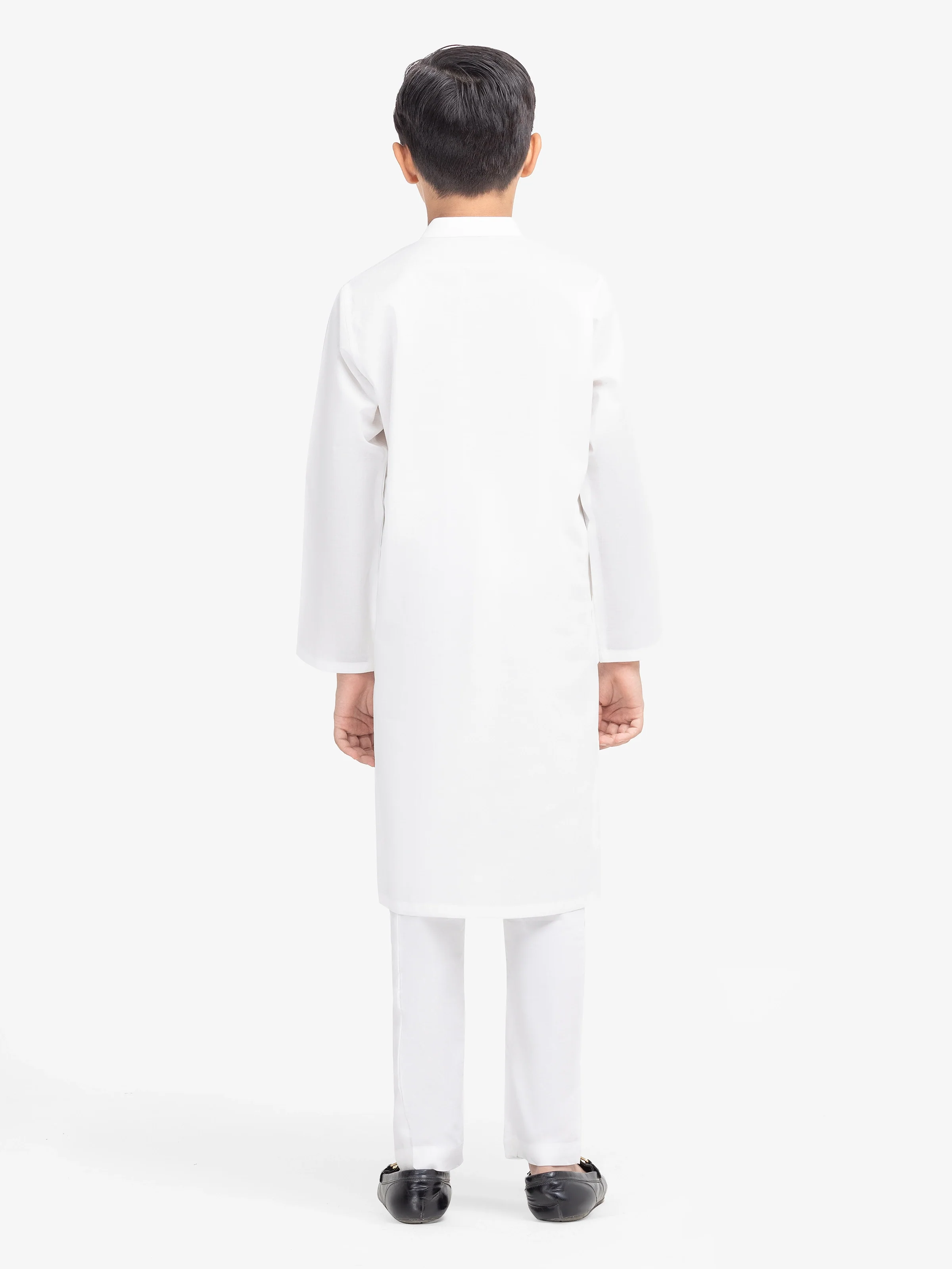 Boy's Off White Kurta - EBTK25-3992 - Image 5