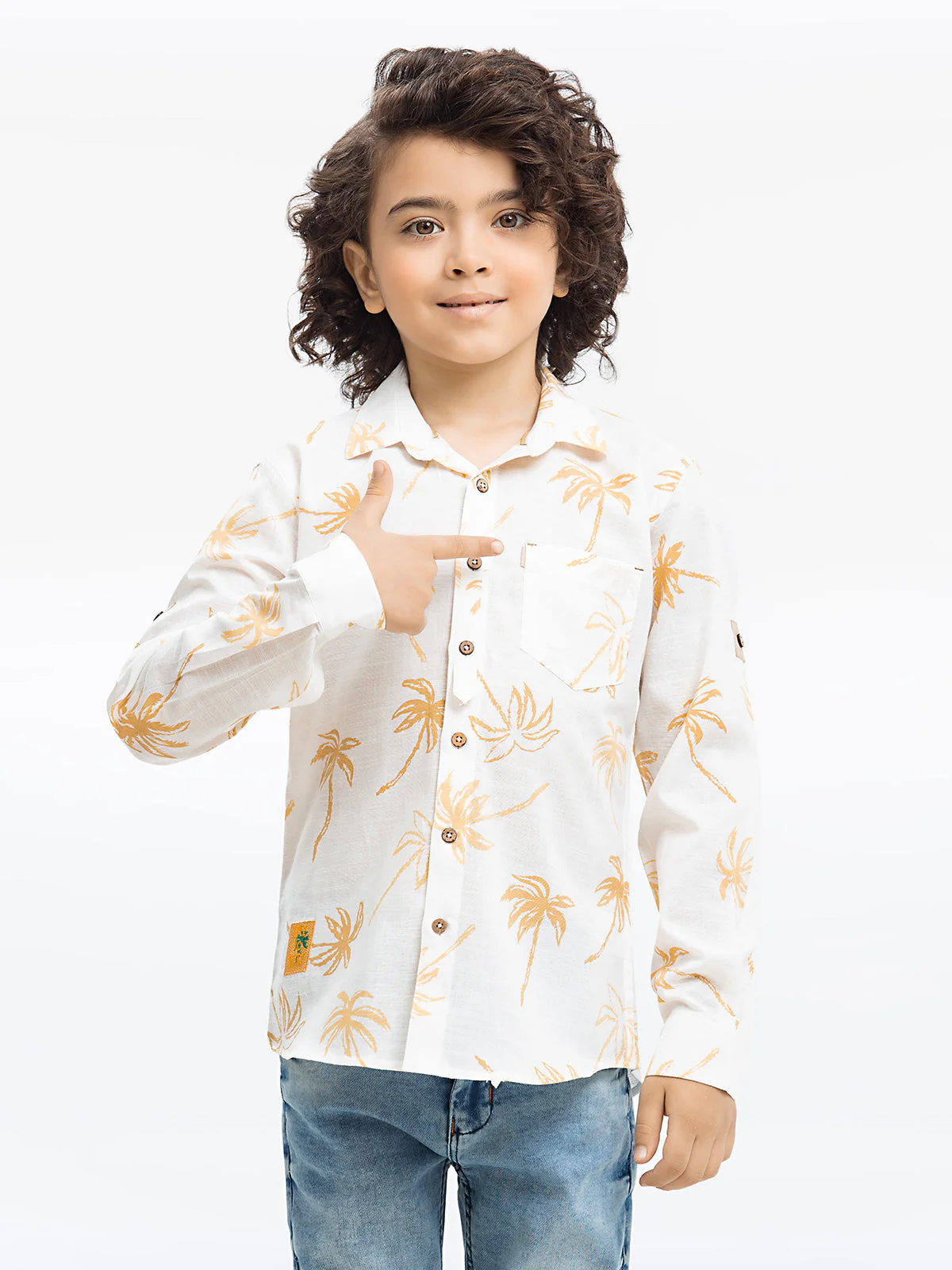 Boy's Off White Shirt - EBTS23-27519 - Image 2