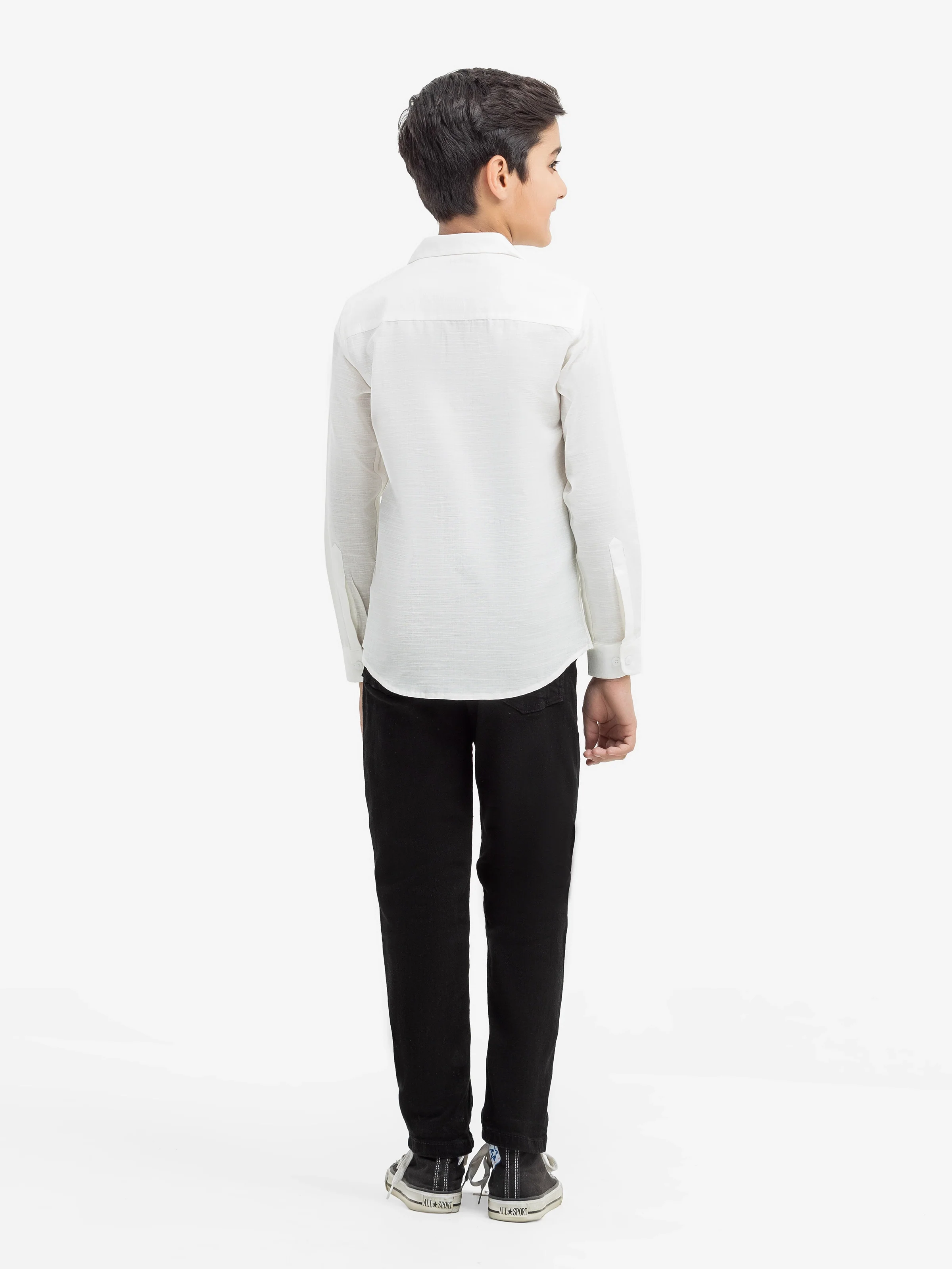 Boy's Off White Shirt - EBTS5-27587 - Image 5