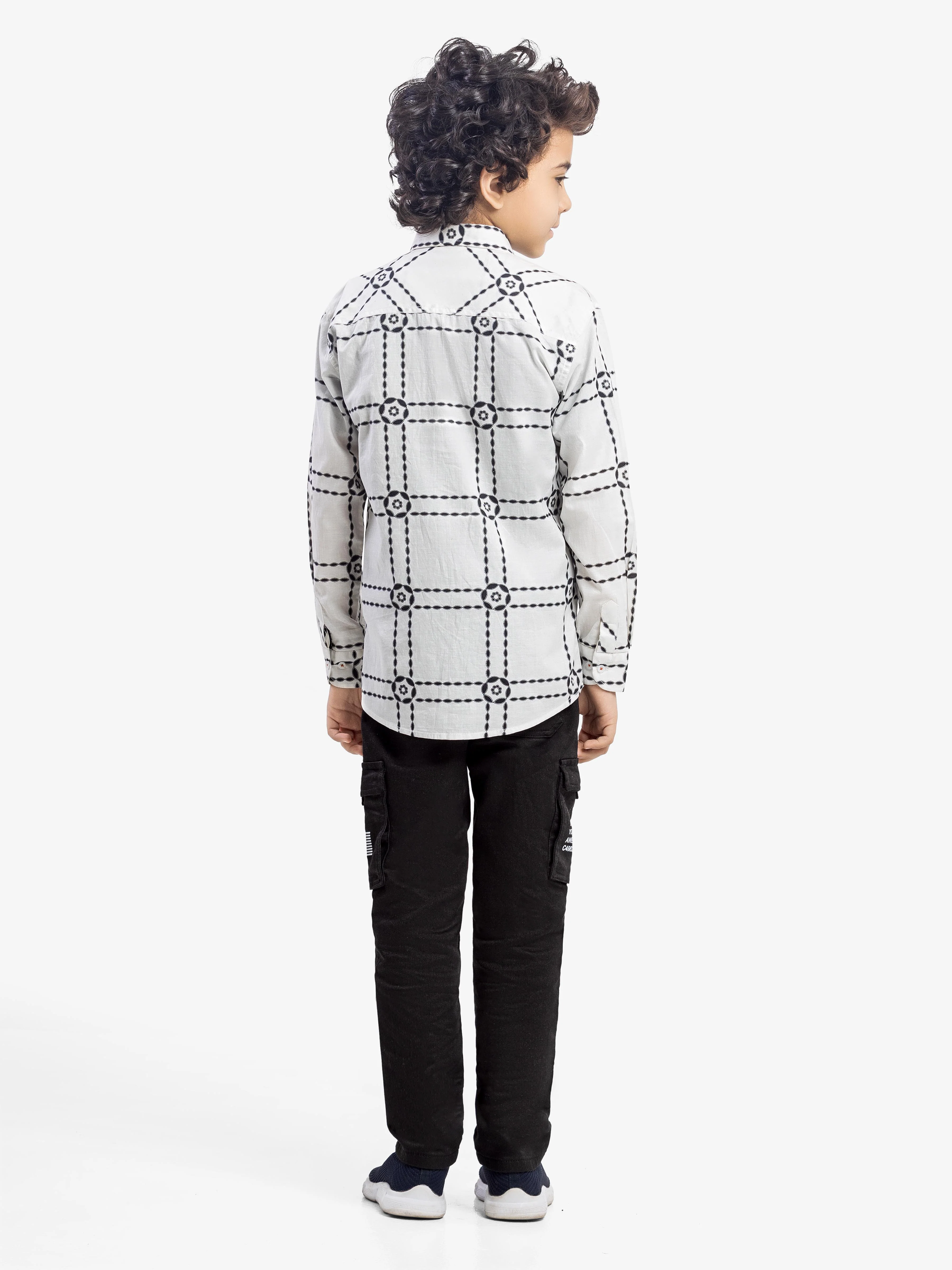Boy's Off White Shirt - EBTSF5-27652-2P - Image 5