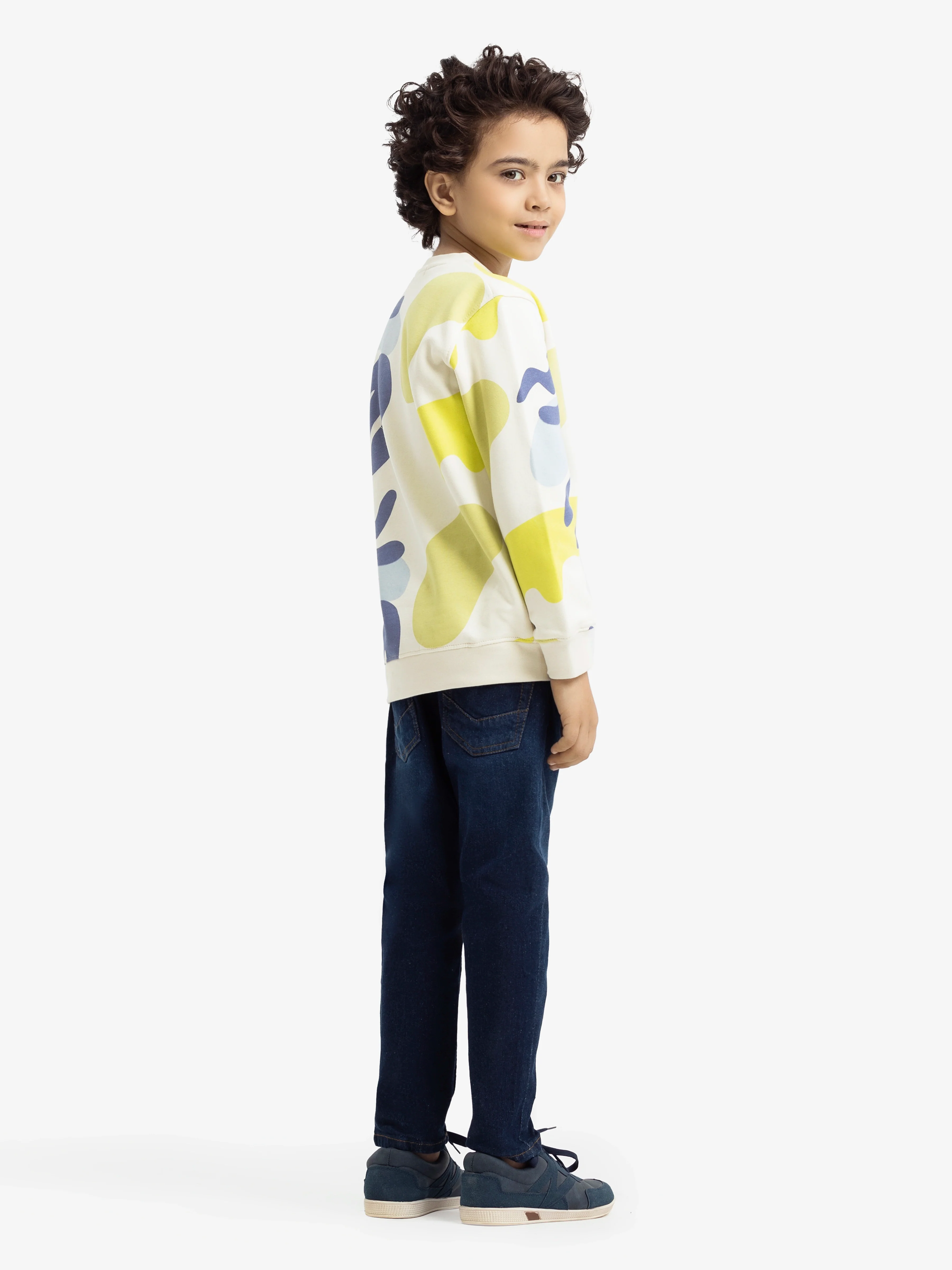 Boy's Off White Sweatshirt - EBTSS24-017 - Image 7