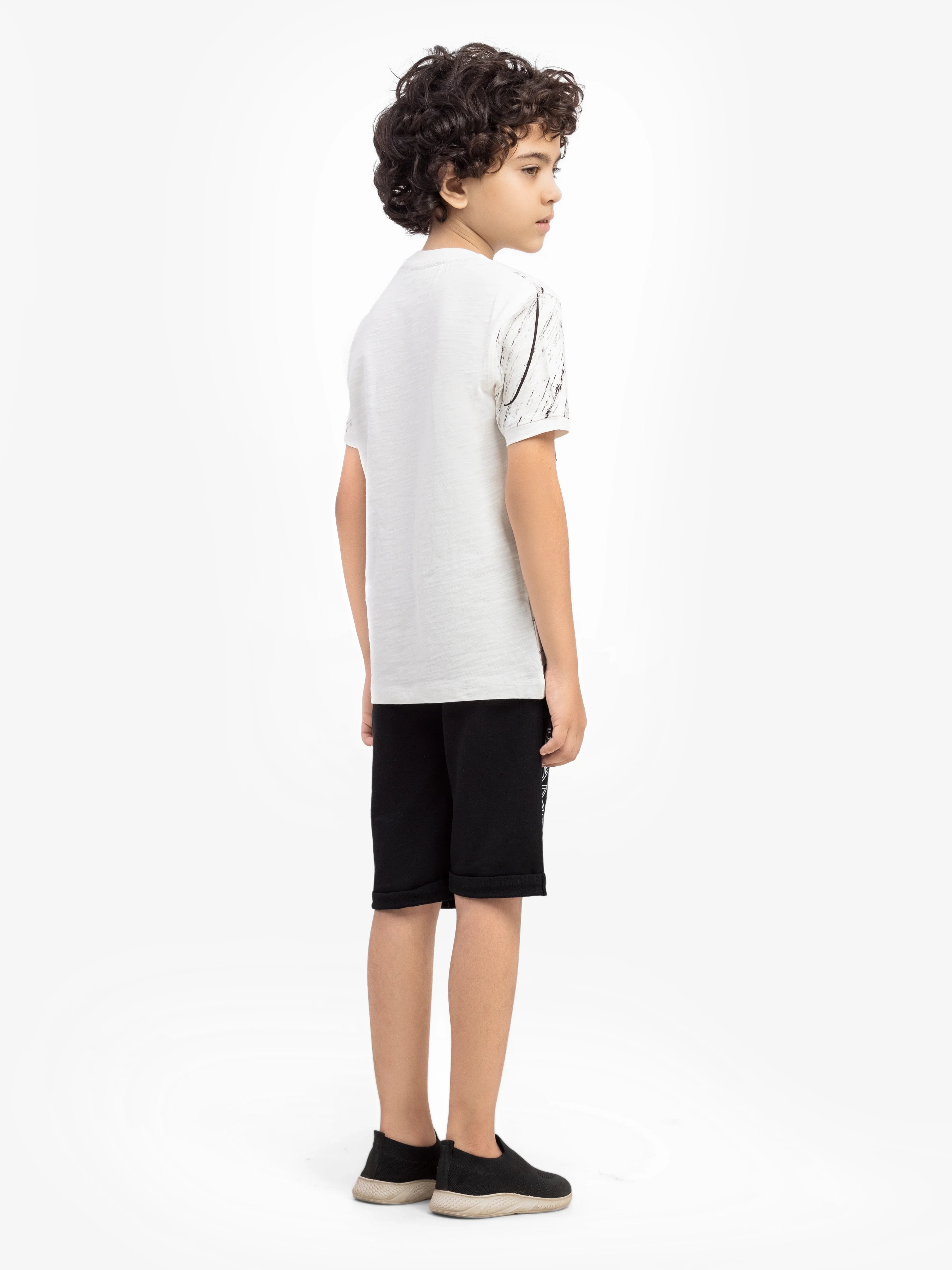 Boy's Off White T-Shirt - EBTTS5-001 - Image 5