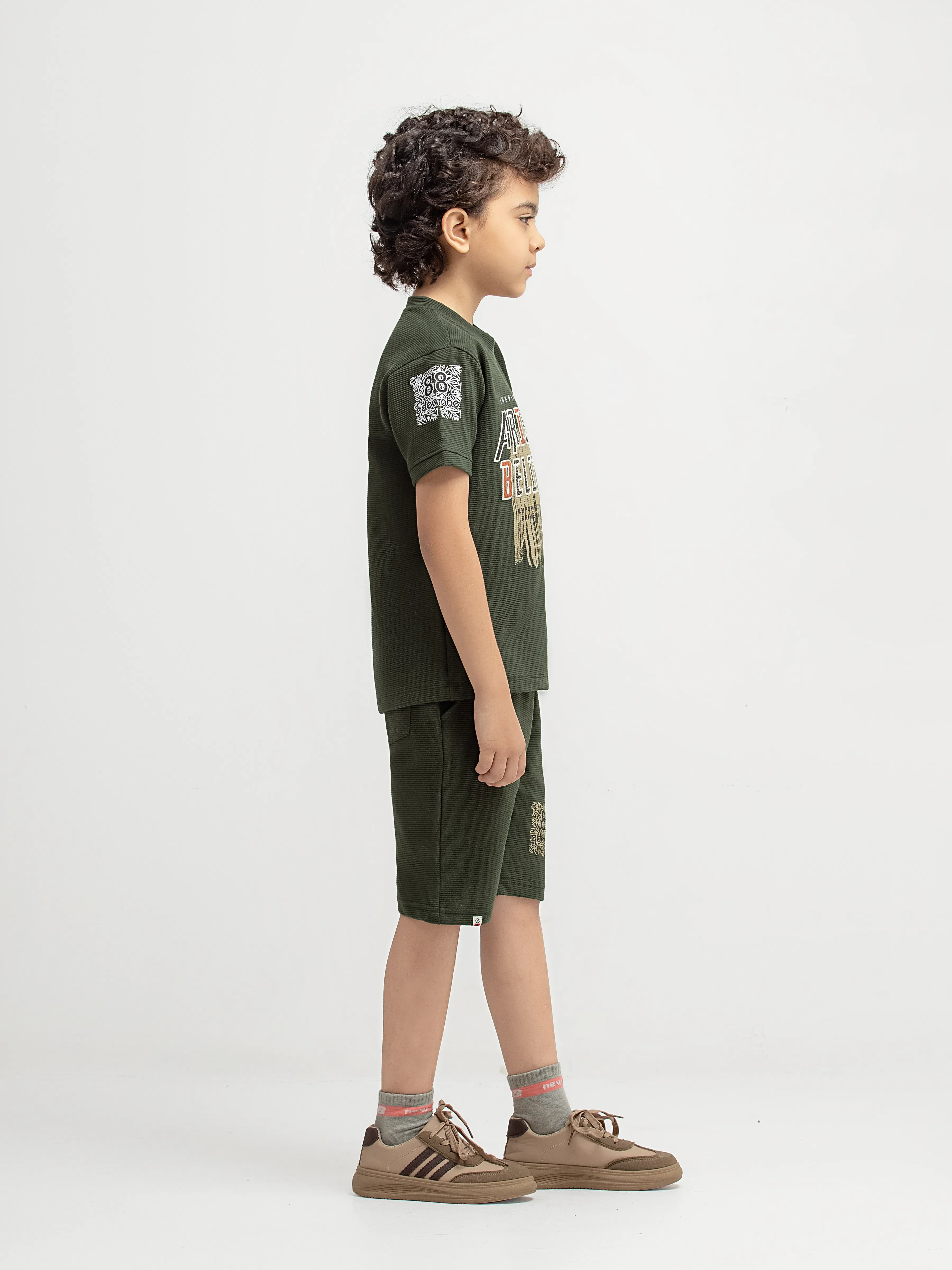 Boy's Olive Co Ord Set - EBTCS6-056 - Image 4