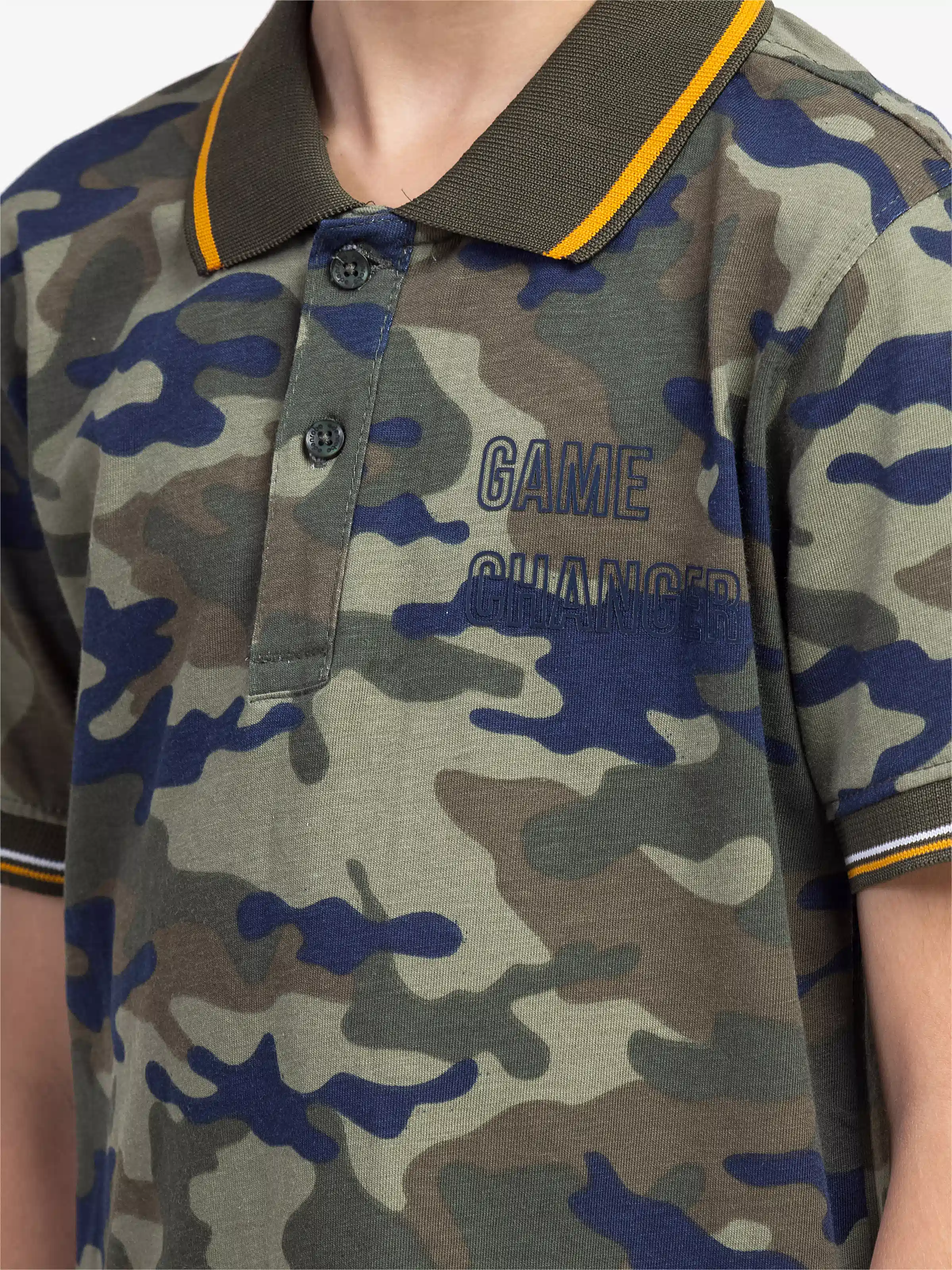 Boy's Olive Green Polo Shirt - EBTPS5-002 - Image 3