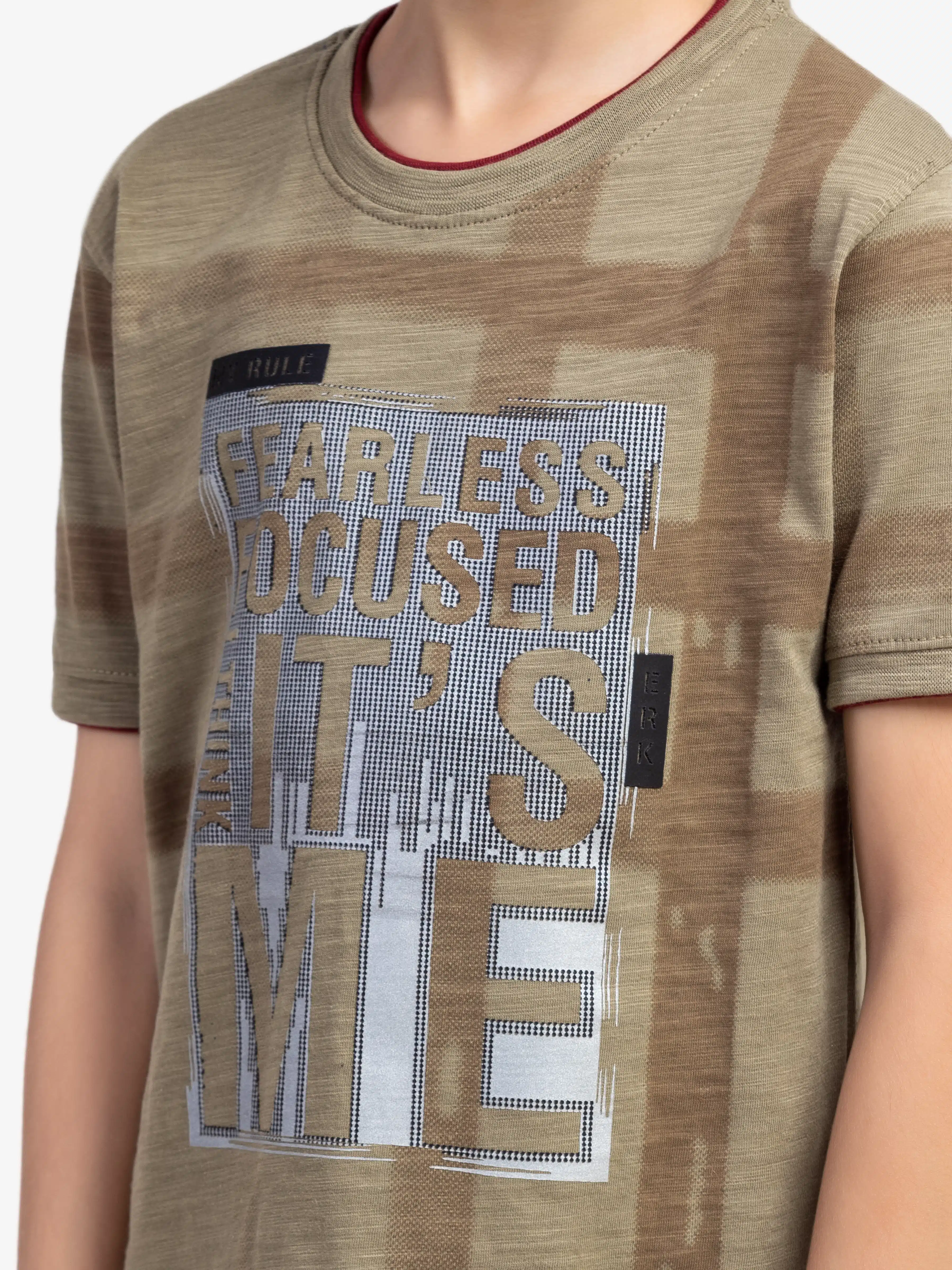 Boy's Olive Green T-Shirt - EBTTS5-004 - Image 3