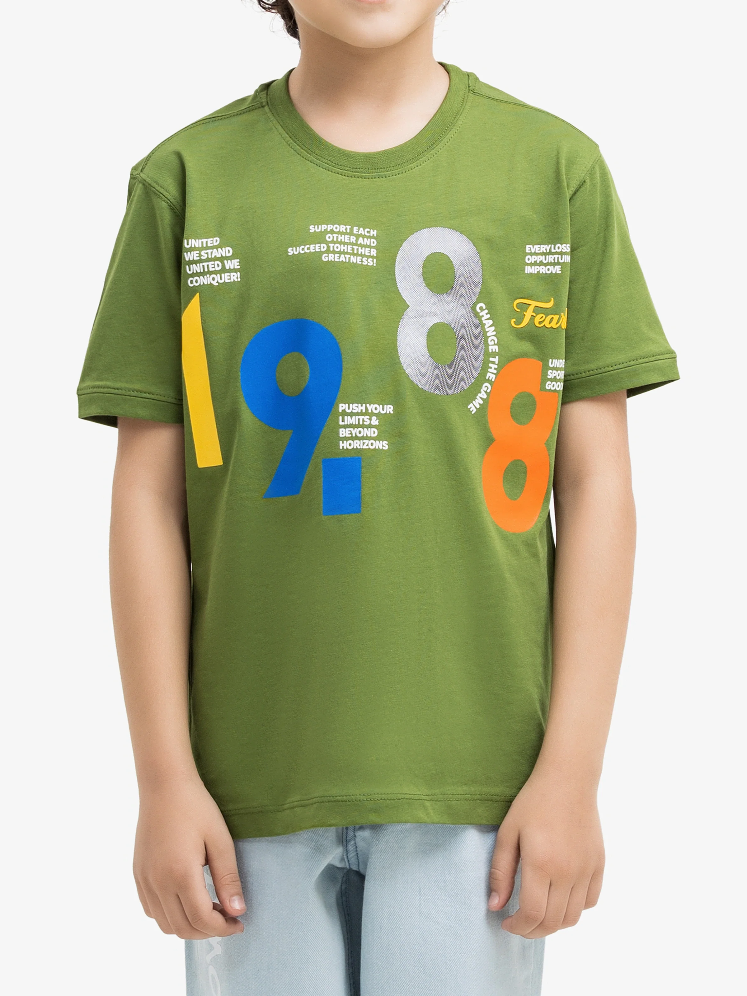Boy's Olive Green T-Shirt - EBTTS5-017 - Image 3
