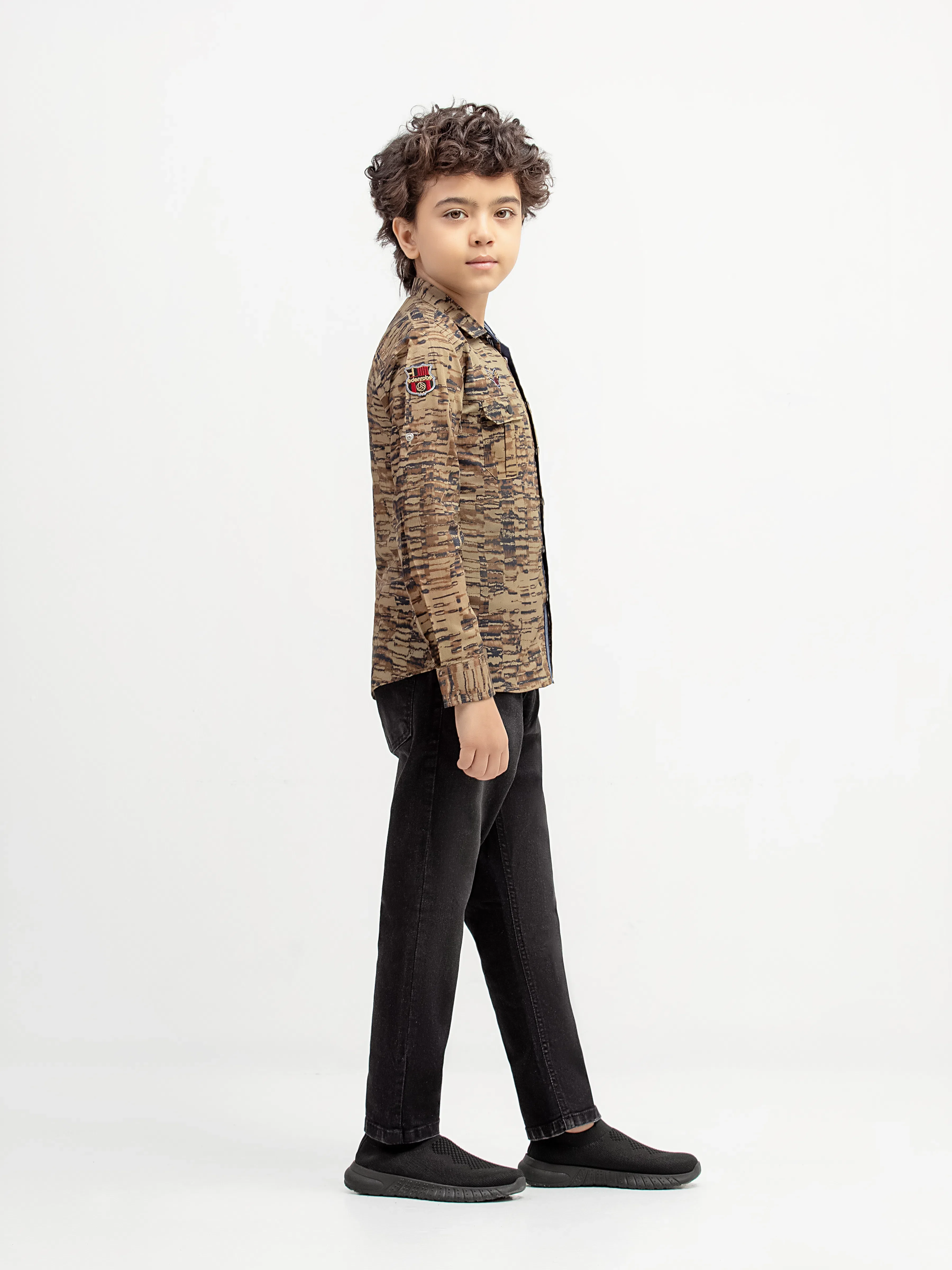 Boy's Olive Shirt - EBTS5-27576-2P - Image 4