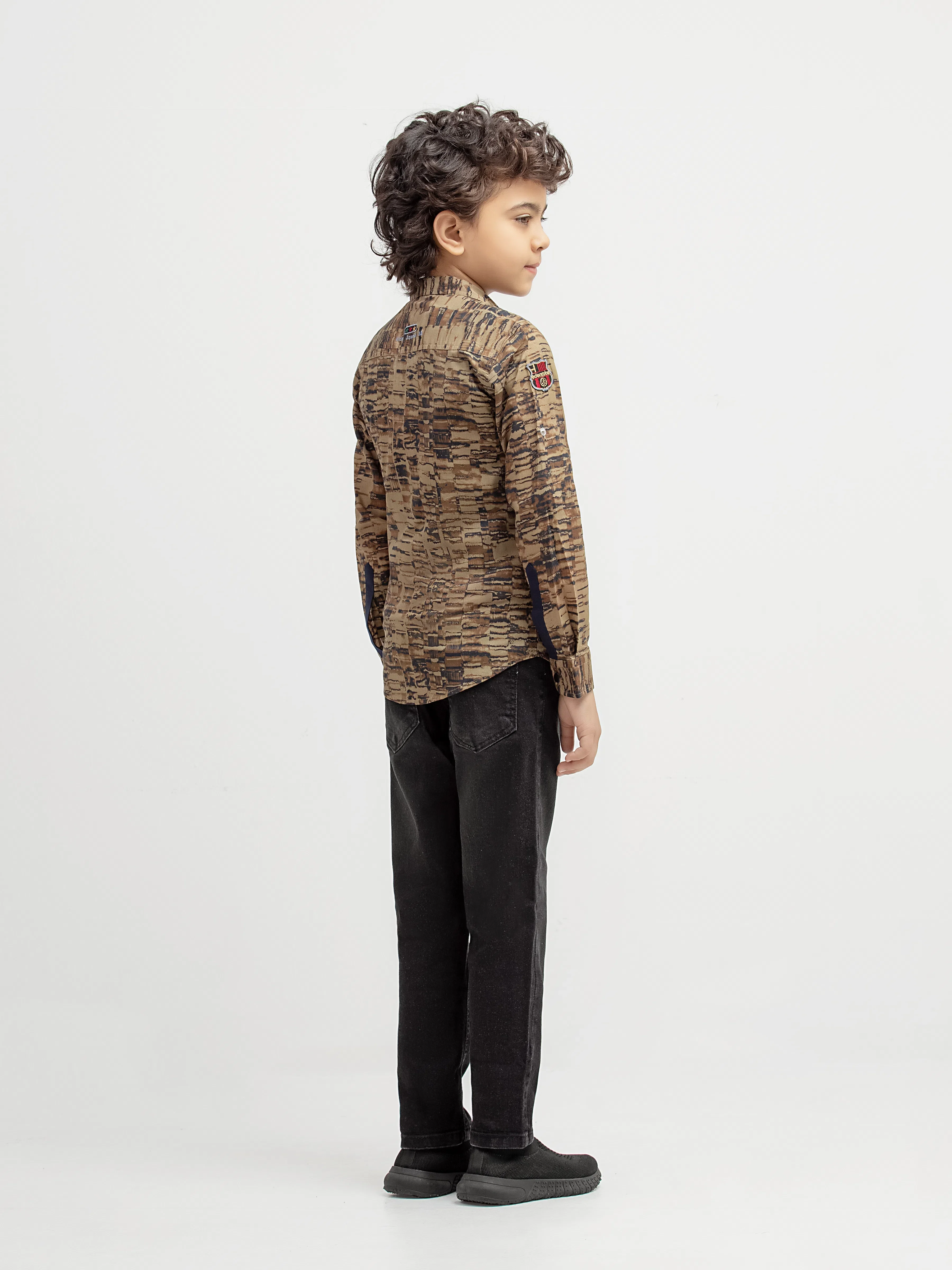Boy's Olive Shirt - EBTS5-27576-2P - Image 5