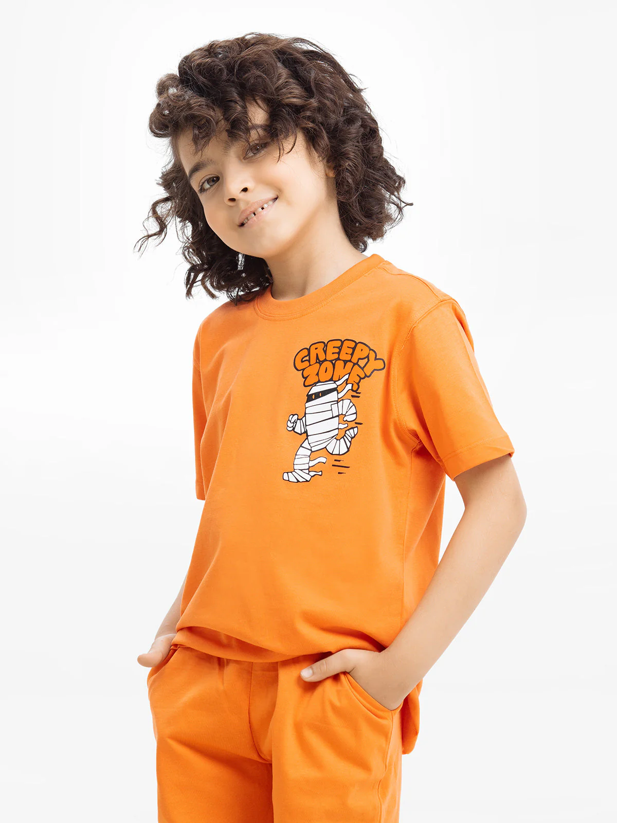 Boy's Orange Co Ord Set - EBTCS24-013 - Image 2