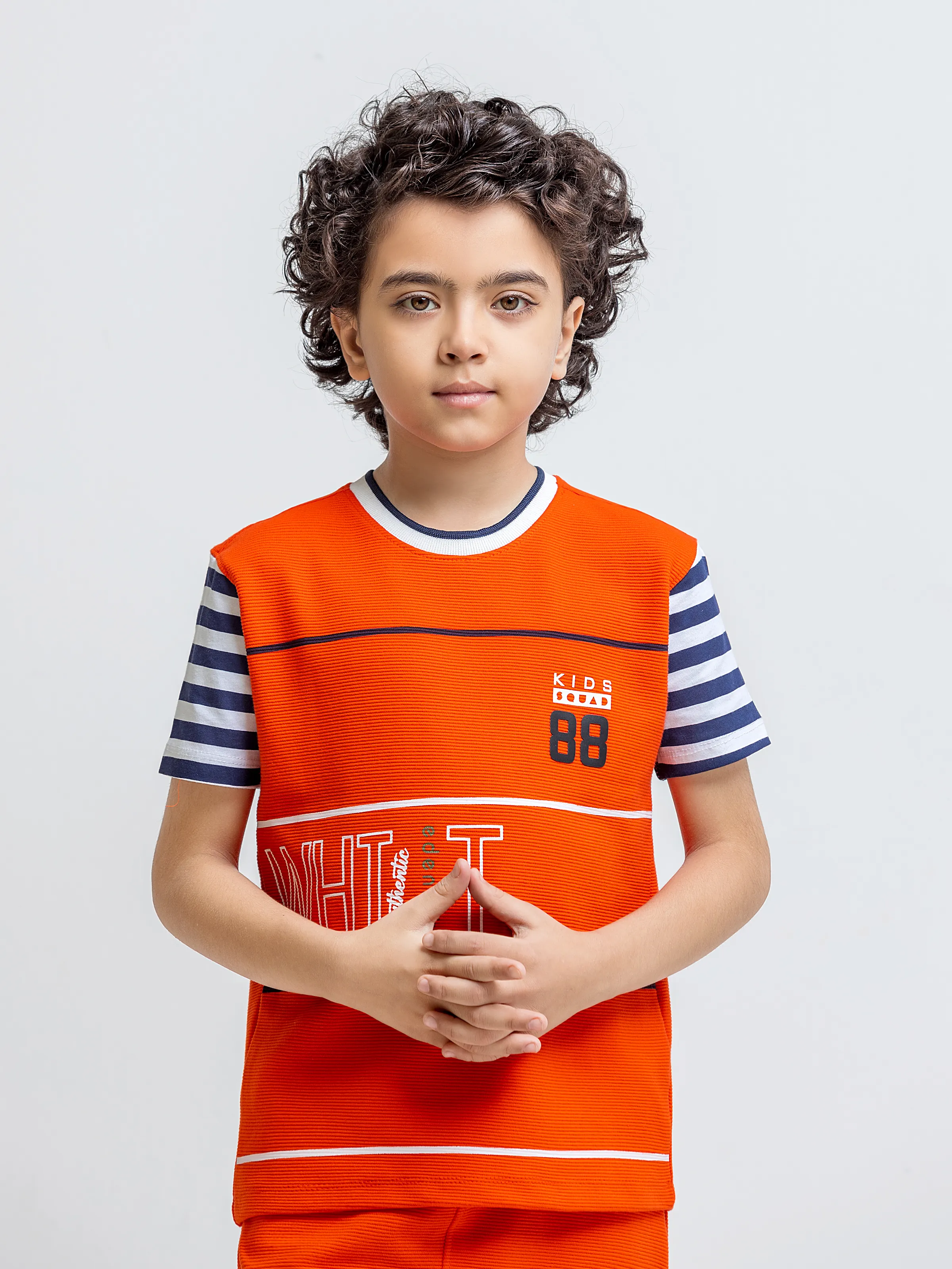 Boy's Orange Co Ord Set - EBTCS6-015 - Image 2
