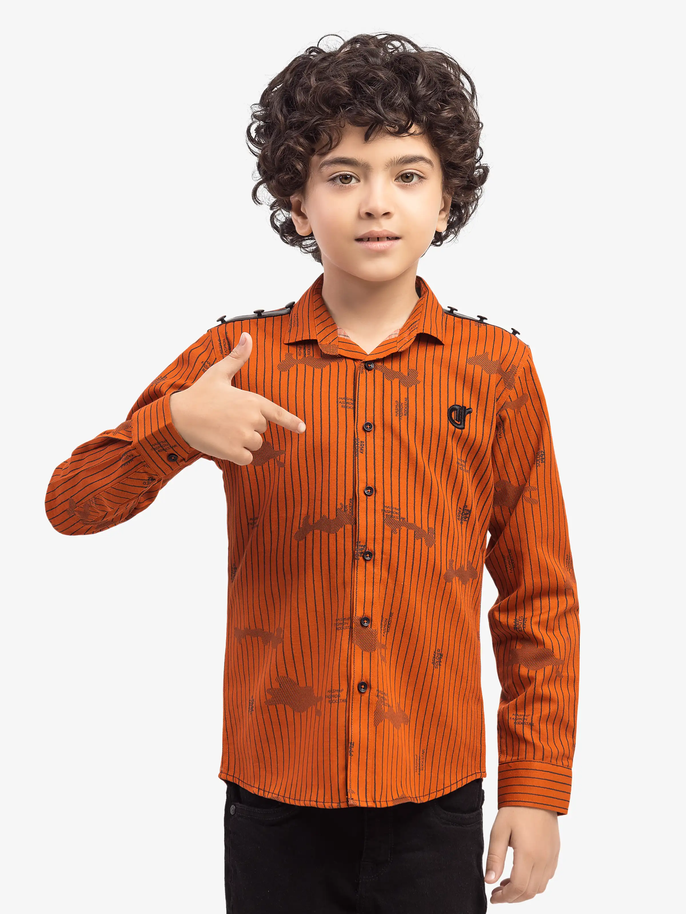Boy's Orange Shirt - EBTS5-27608 - Image 2