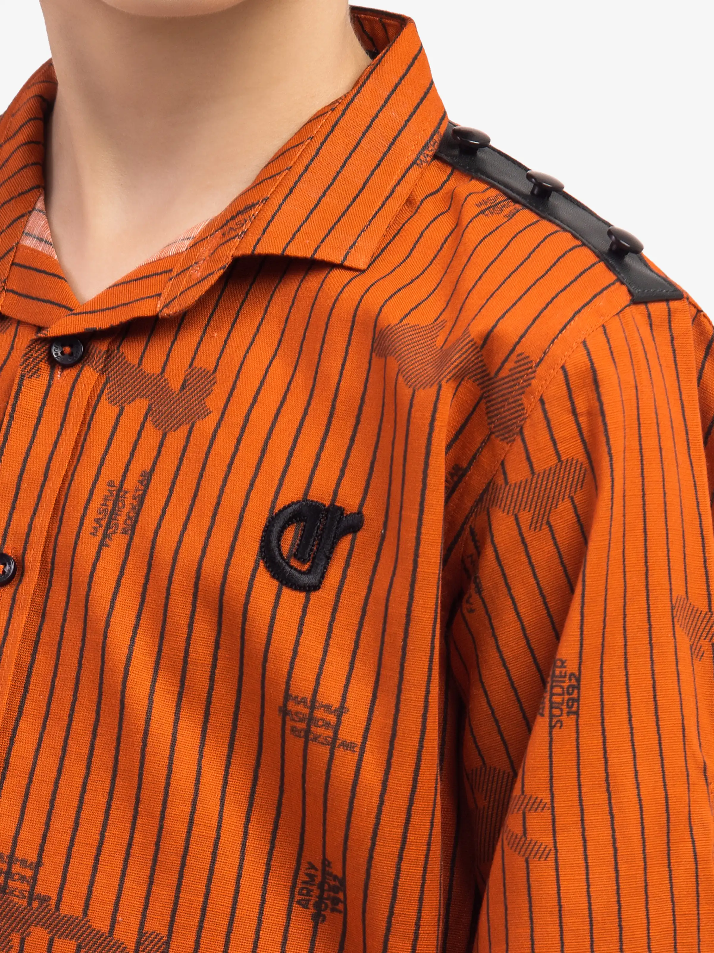 Boy's Orange Shirt - EBTS5-27608 - Image 3