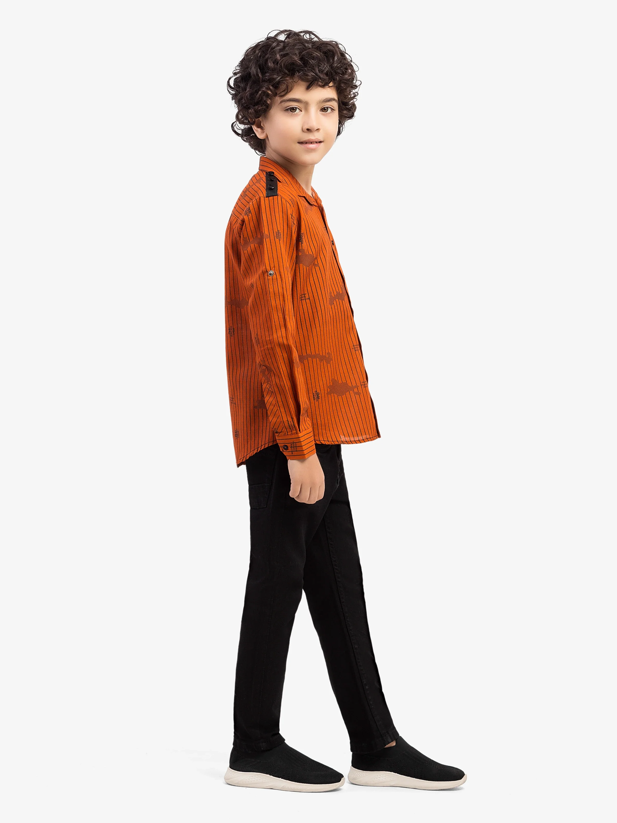 Boy's Orange Shirt - EBTS5-27608 - Image 5