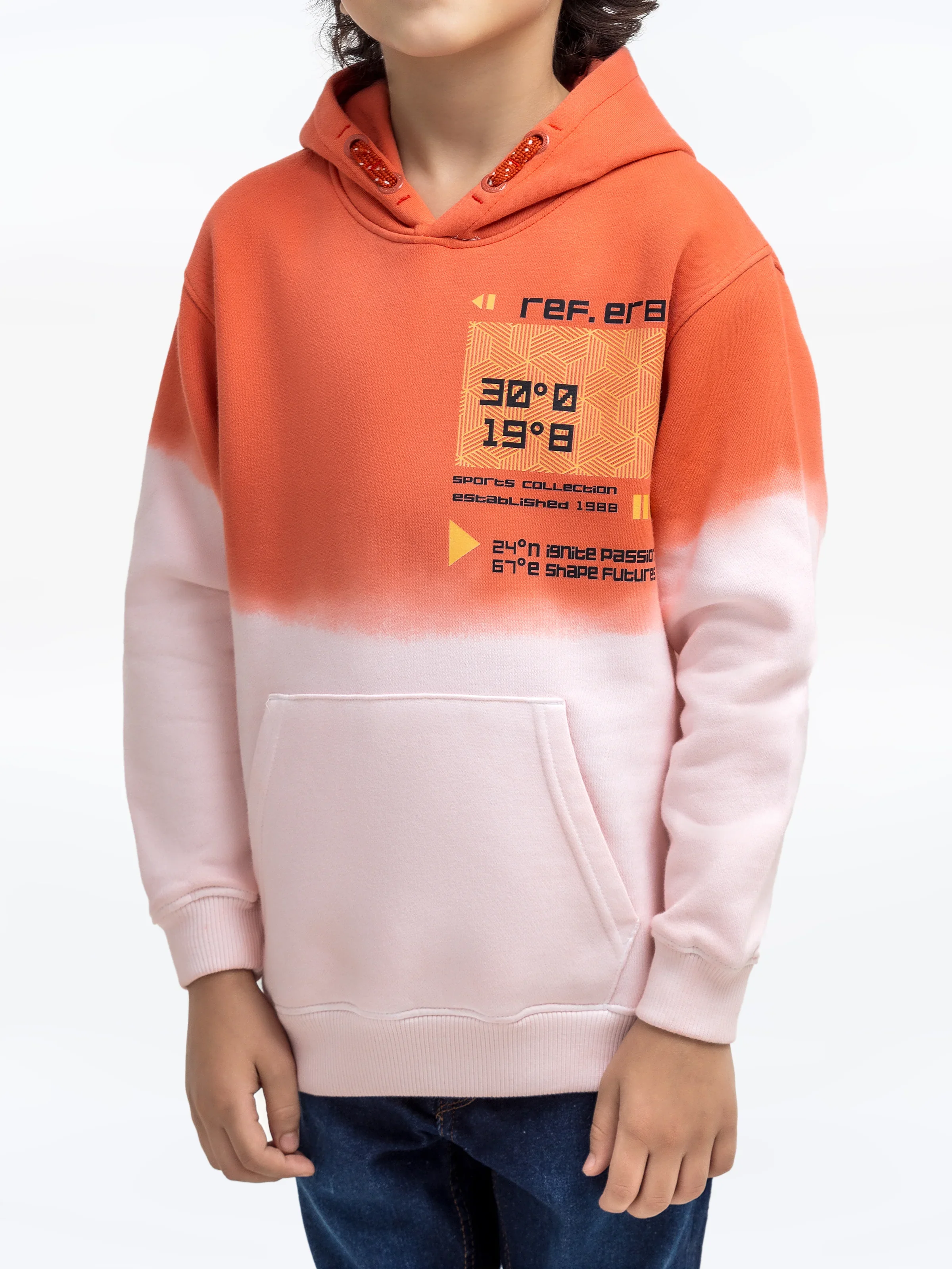 Boy's Peach Hoodie - EBTH24-027 - Image 3