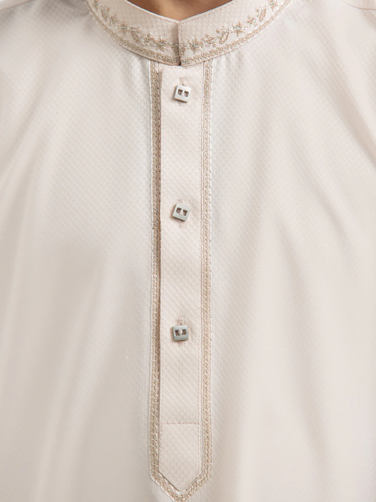 Boy's Peach Kurta - EBTK24-3963 - Image 3