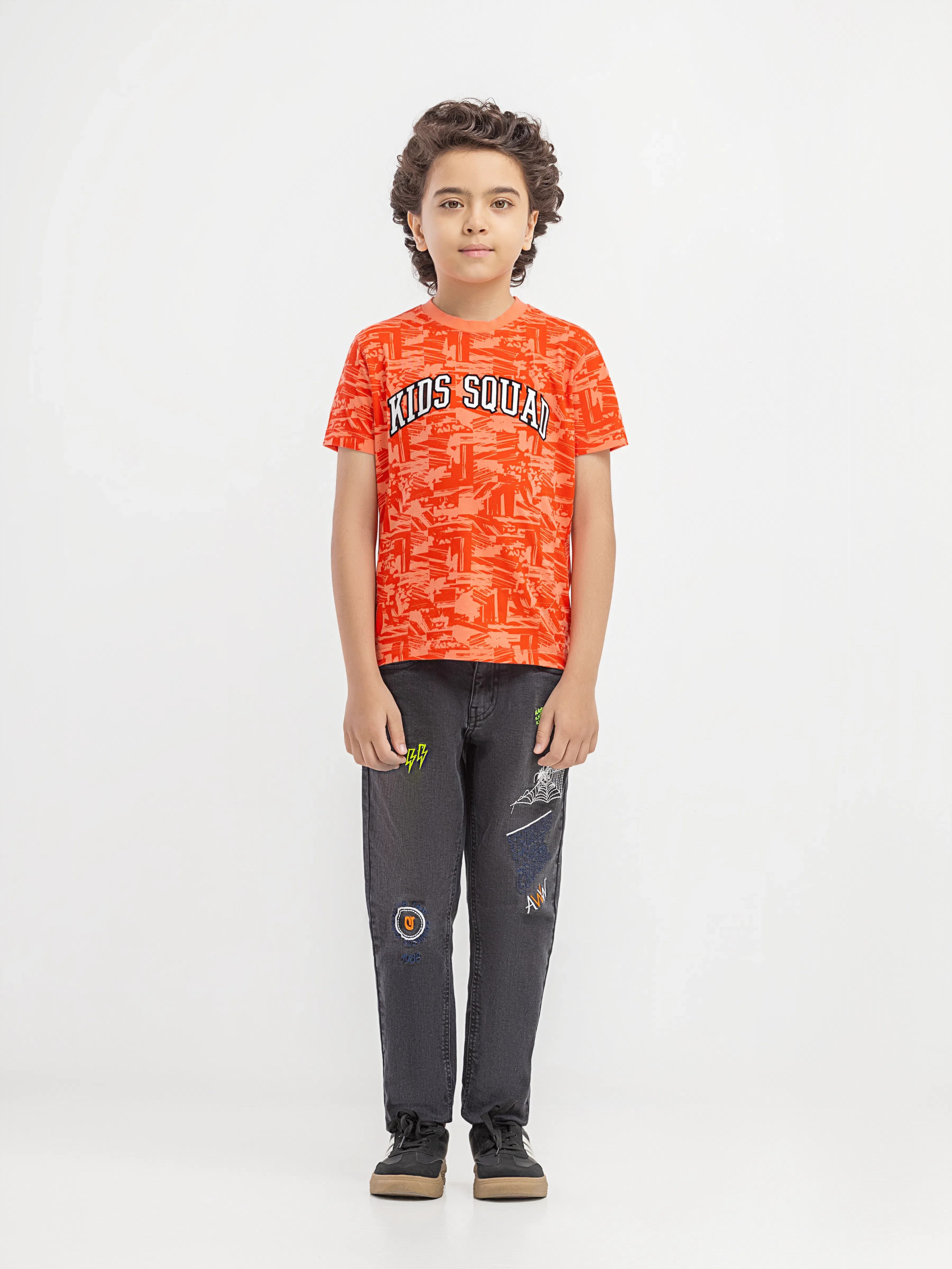 Boy's Peach T-Shirt - EBTTS6-011 - Image 2