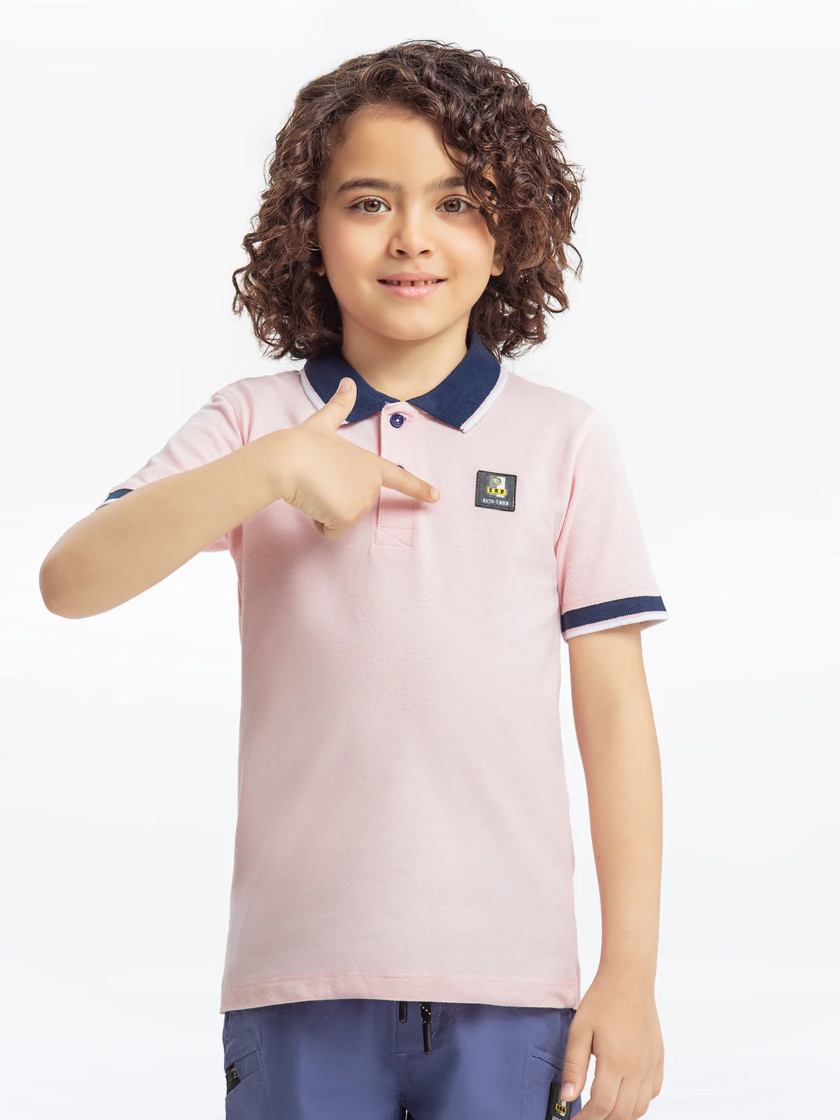 Boy's Pink Polo Shirt - EBTPS23-024 - Image 2