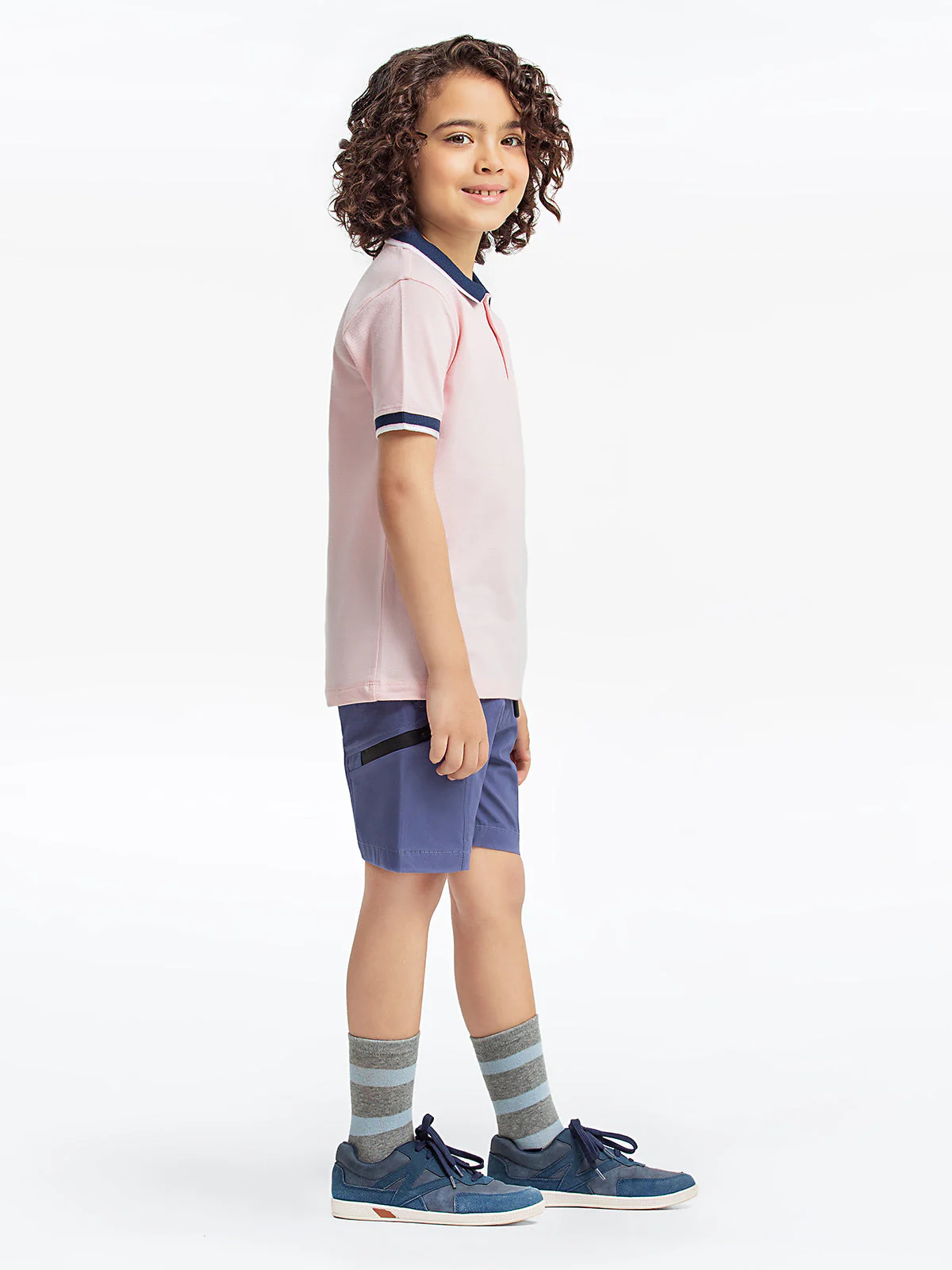 Boy's Pink Polo Shirt - EBTPS23-024 - Image 3