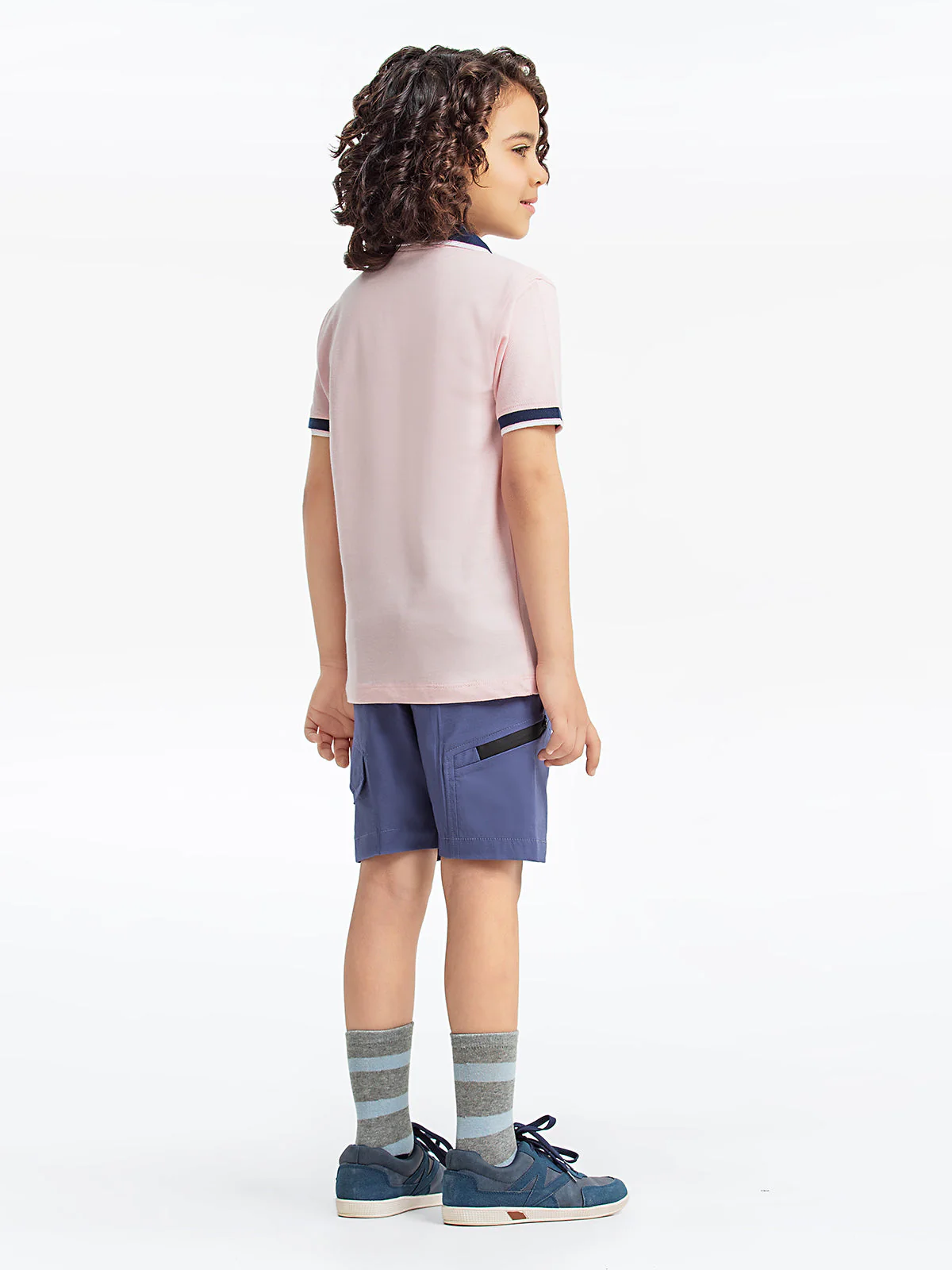 Boy's Pink Polo Shirt - EBTPS23-024 - Image 5