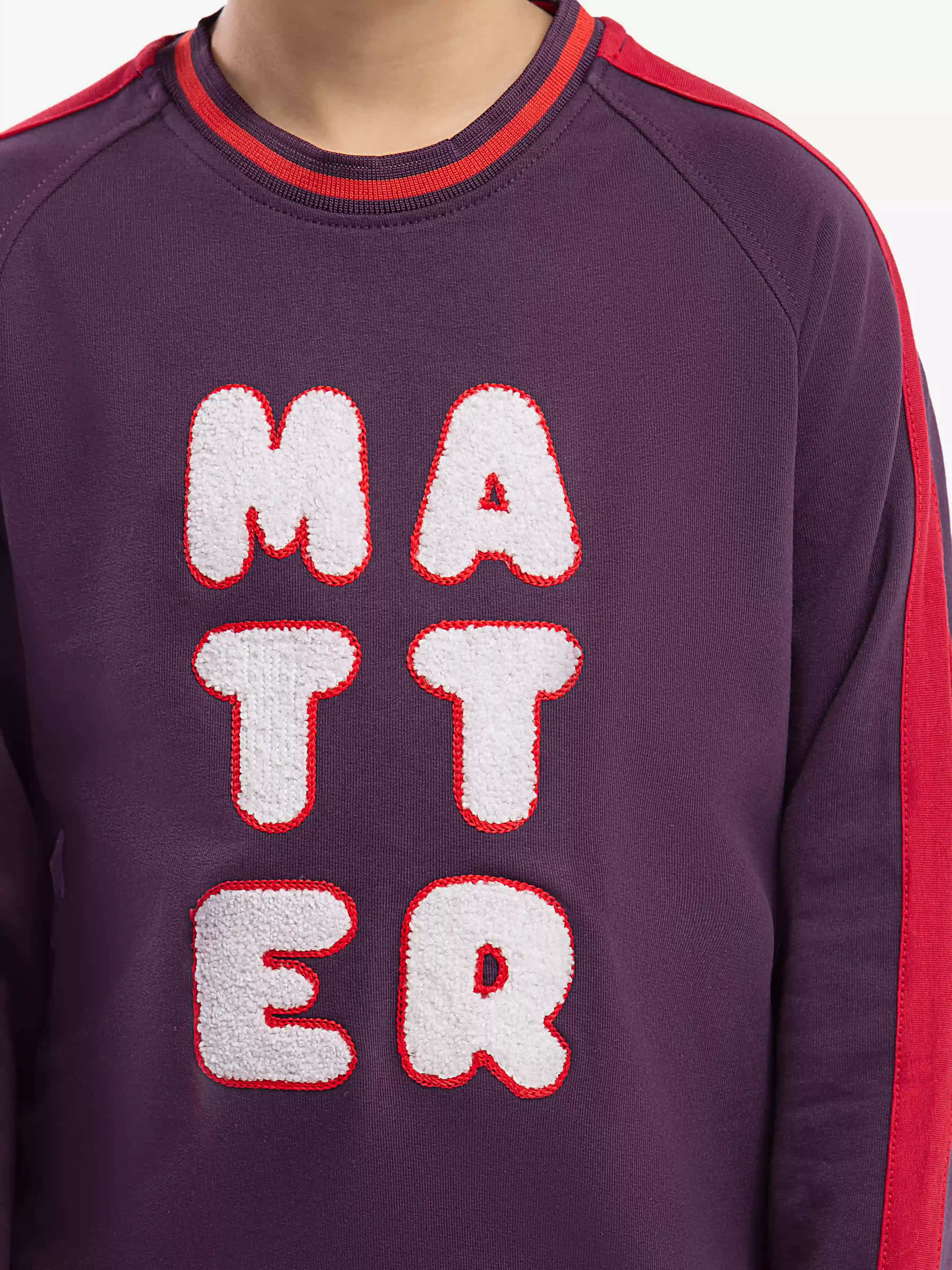 Boy's Purple Sweatshirt - EBTSS5-019 - Image 2