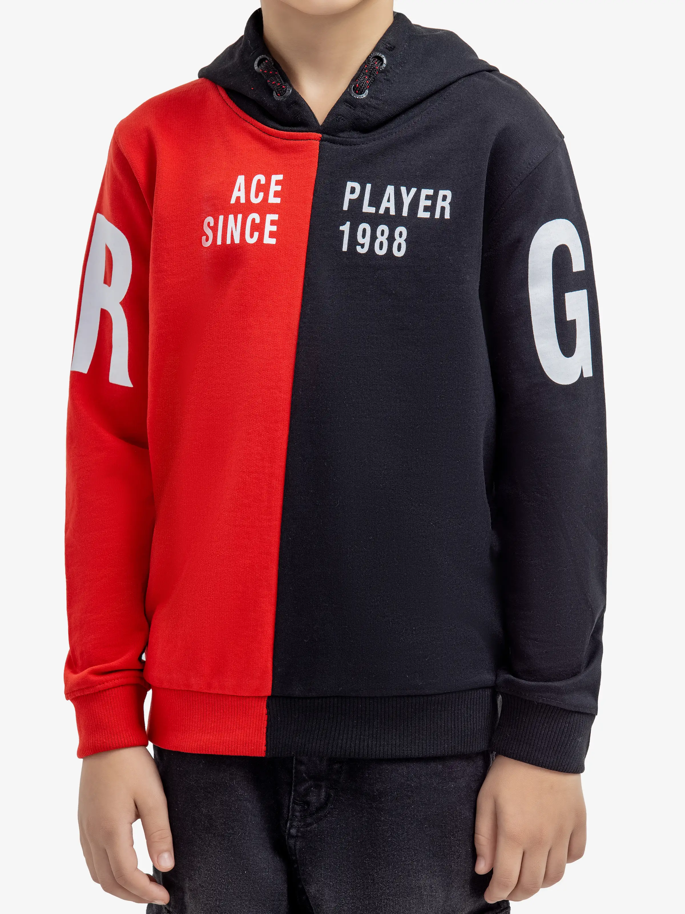 Boy's Red & Black Hoodie - EBTH24-009 - Image 3