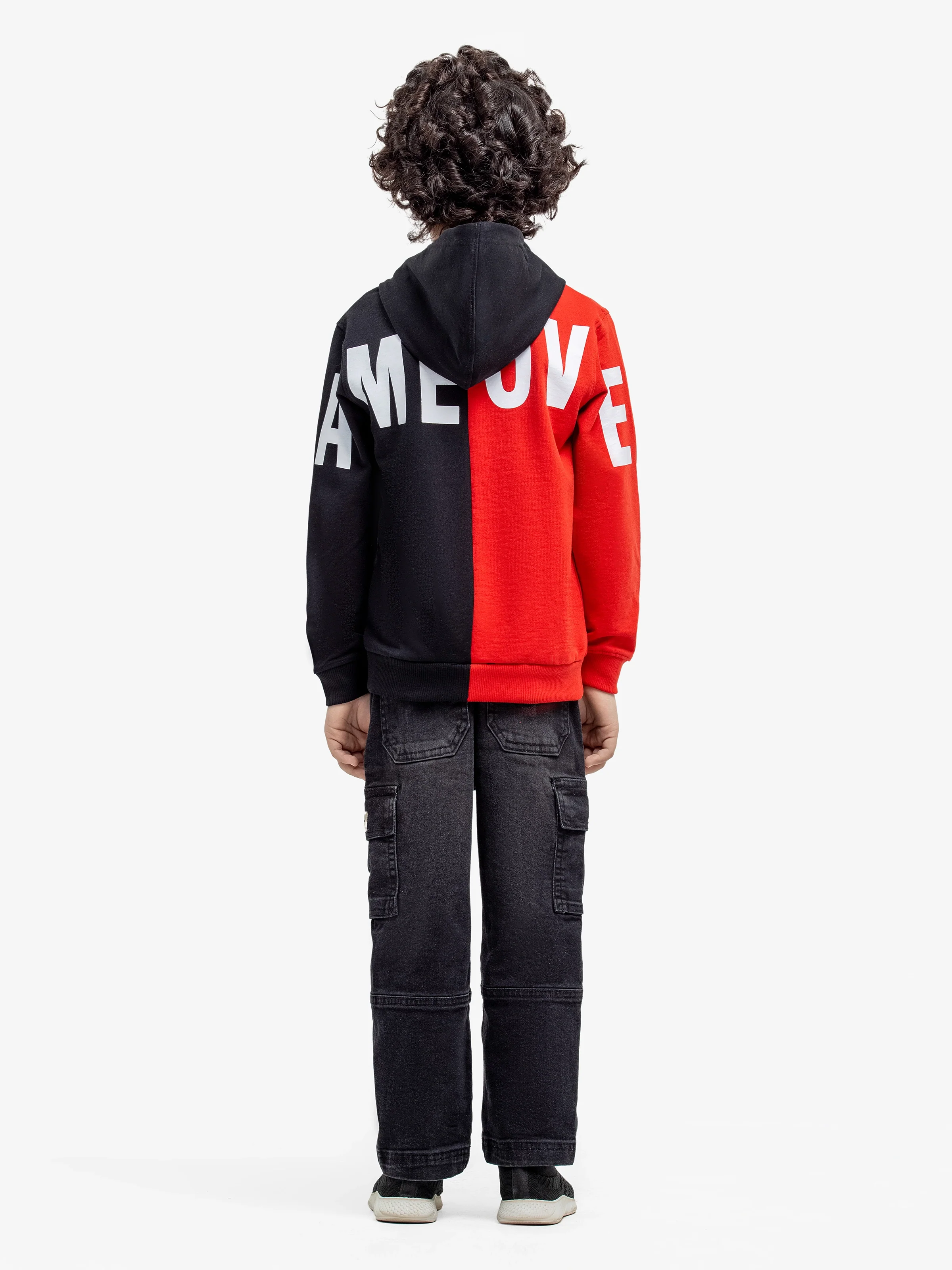 Boy's Red & Black Hoodie - EBTH24-009 - Image 5