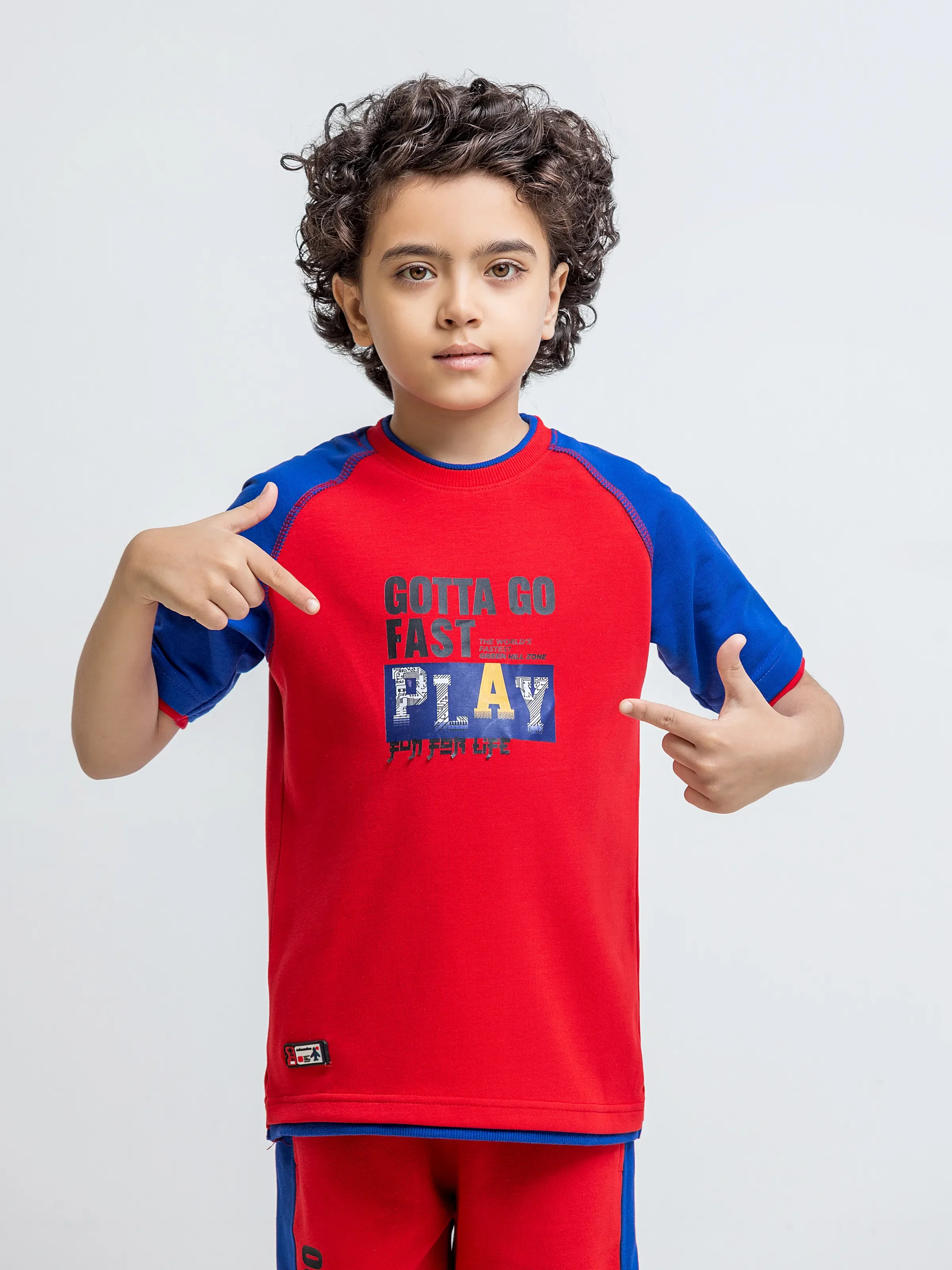 Boy's Red & Blue Co Ord Set - EBTCS6-065 - Image 2