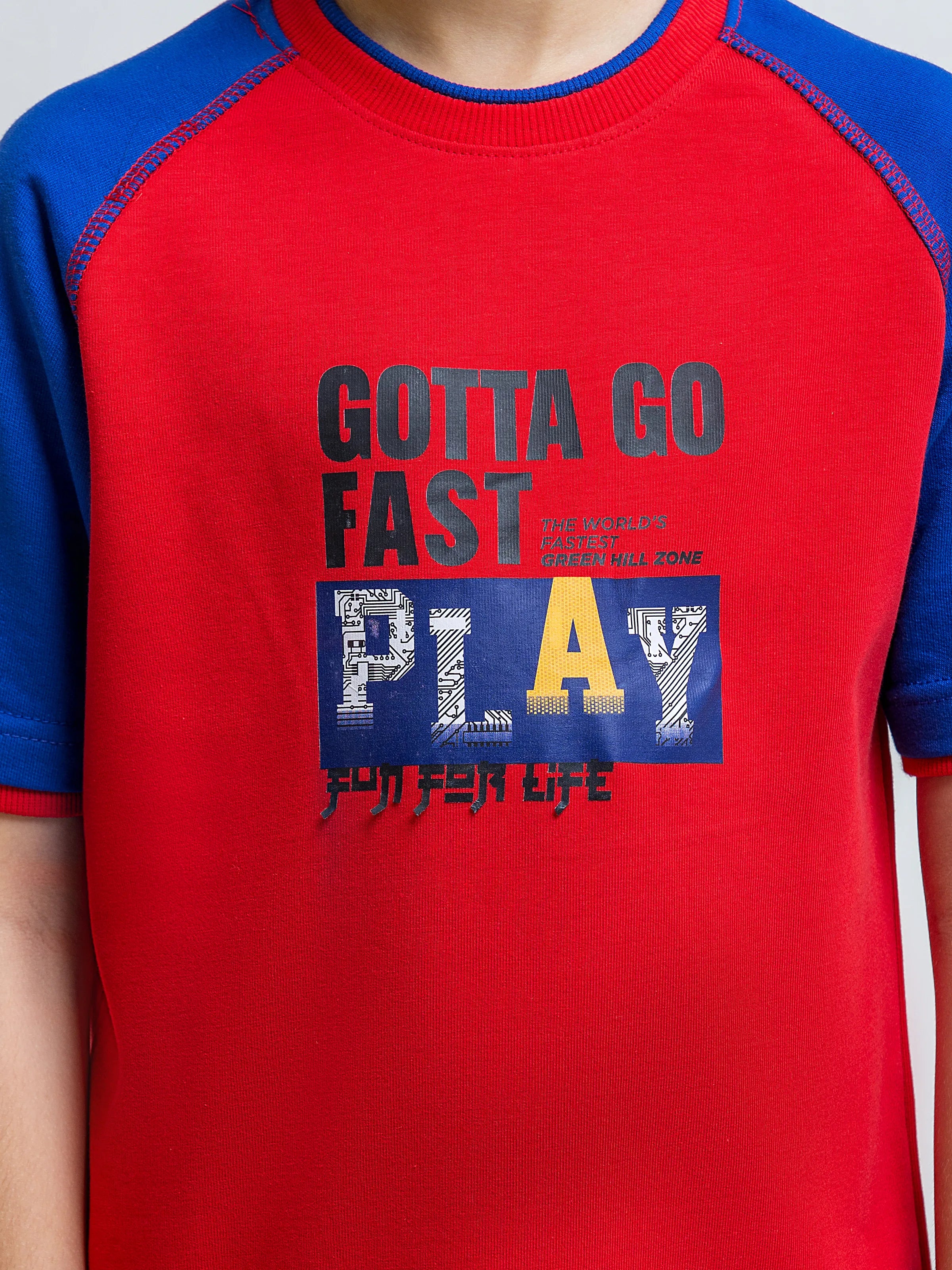 Boy's Red & Blue Co Ord Set - EBTCS6-065 - Image 3