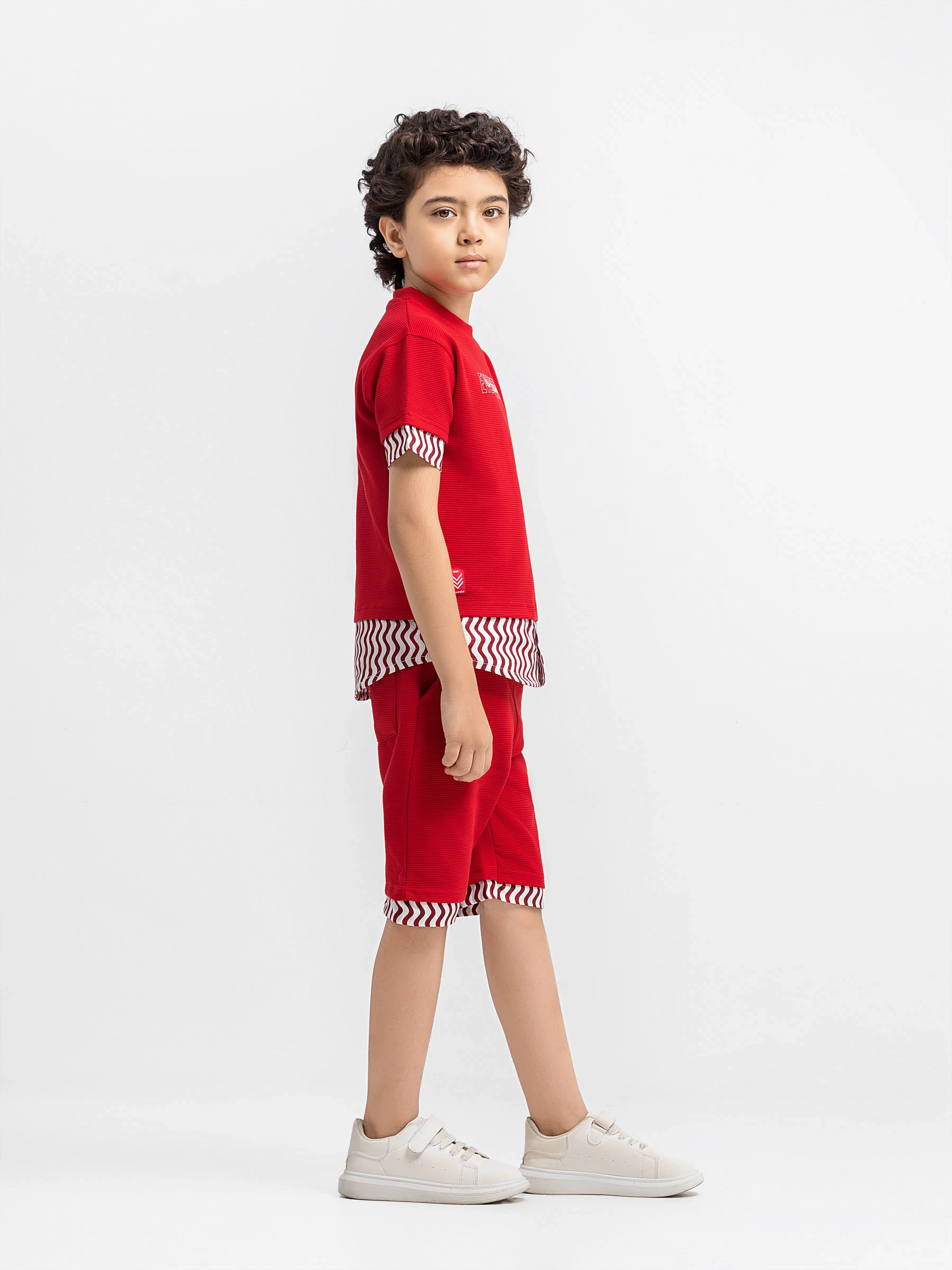 Boy's Red Co Ord Set - EBTCS6-016 - Image 4