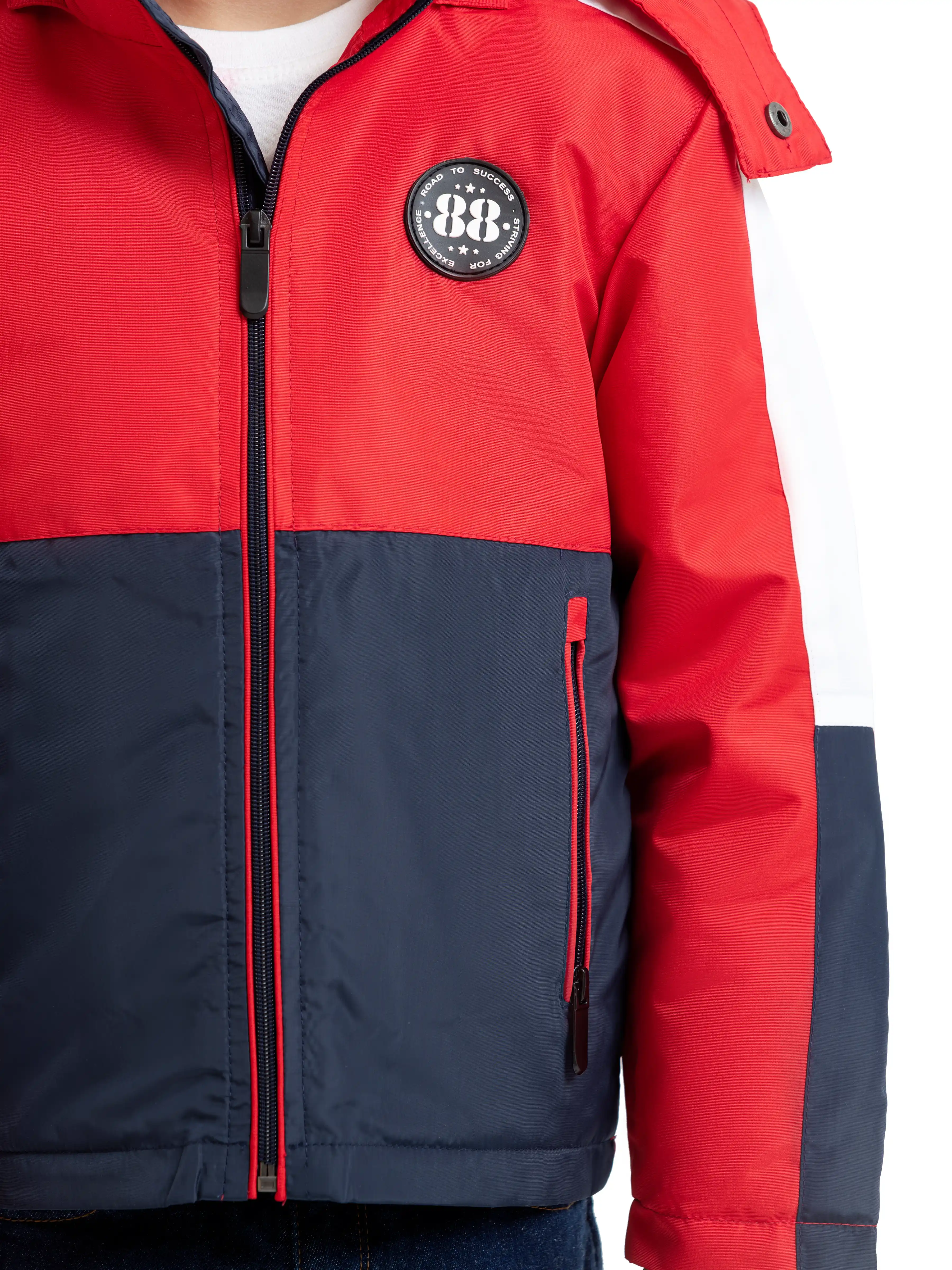 Boy's Red Multi Jacket - EBTJP23-003 - Image 3