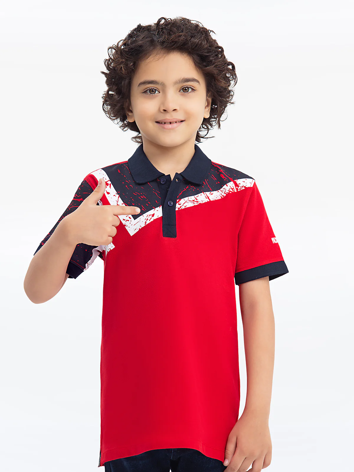 Boy's Red Polo Shirt - EBTPS24-007 - Image 2