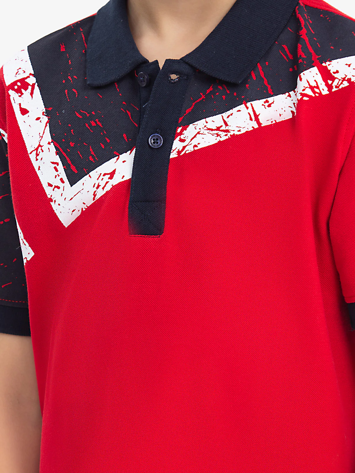 Boy's Red Polo Shirt - EBTPS24-007 - Image 3