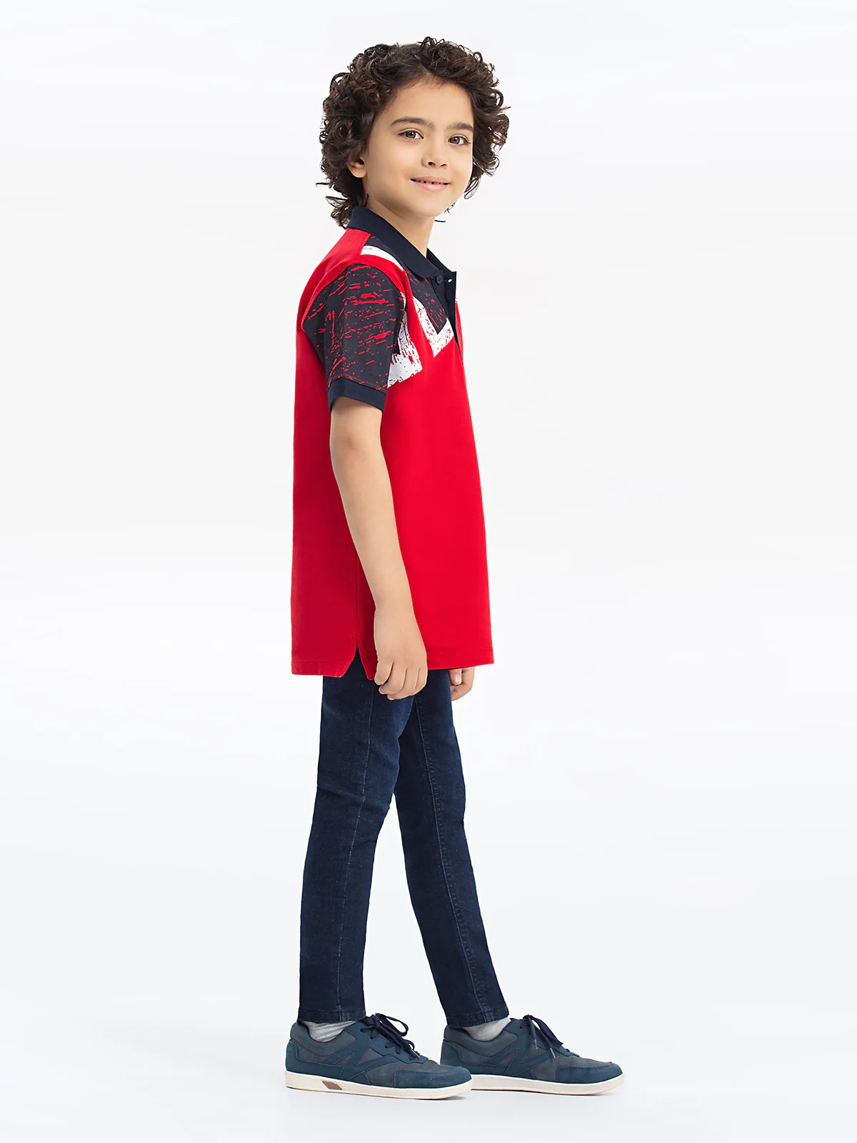 Boy's Red Polo Shirt - EBTPS24-007 - Image 4