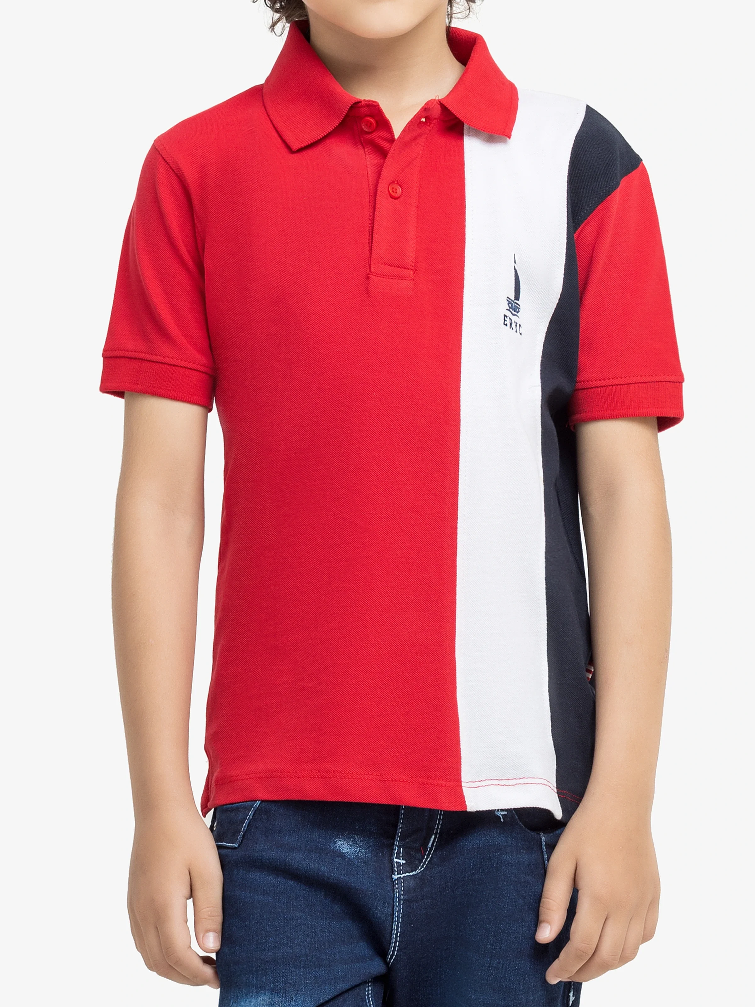 Boy's Red Polo Shirt - EBTPS24-021 - Image 3
