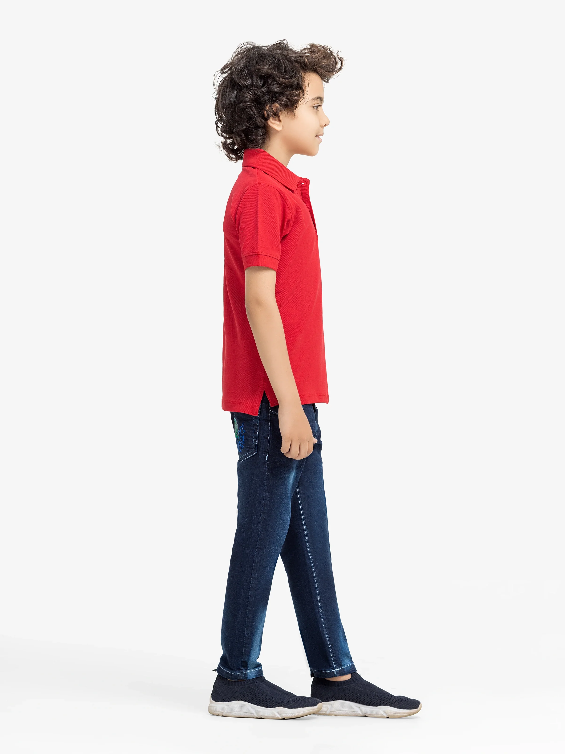 Boy's Red Polo Shirt - EBTPS24-021 - Image 4