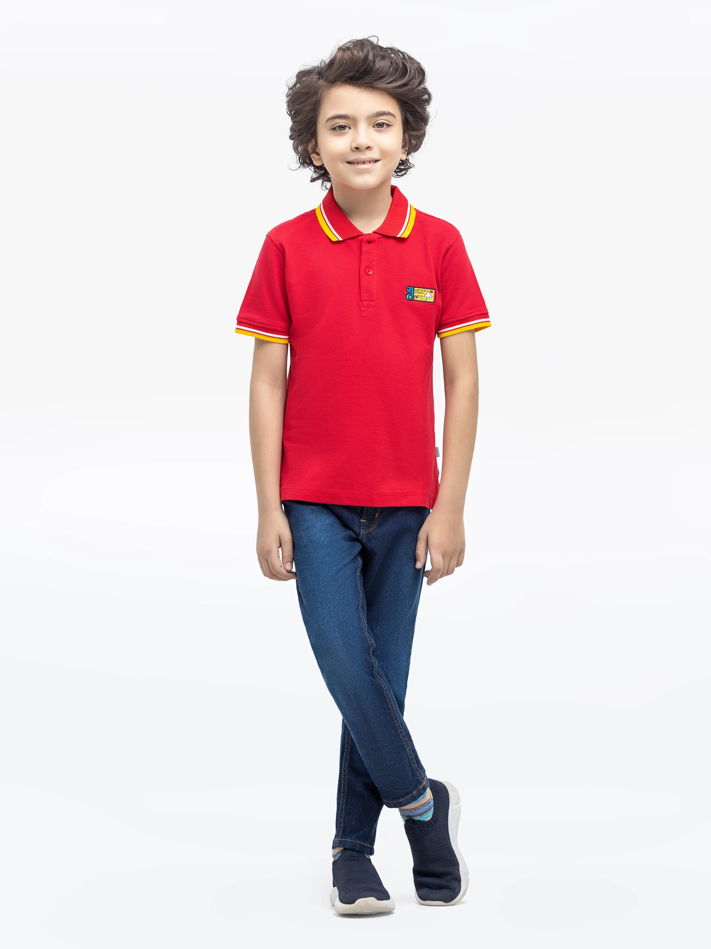 Boy's Red Polo Shirt - EBTPS24-030 - Image 2