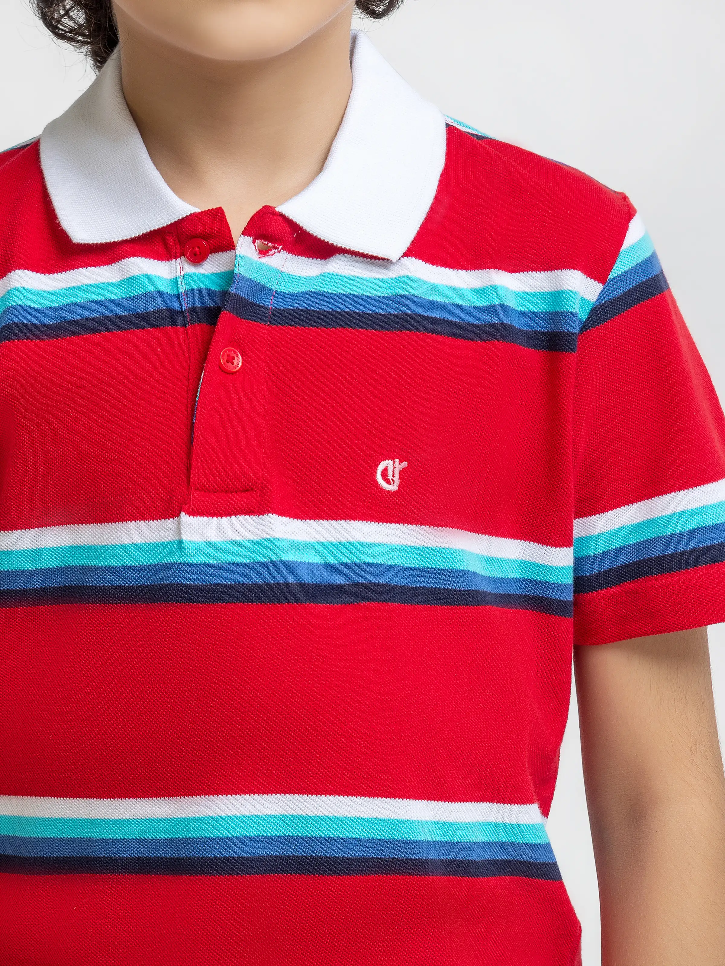 Boy's Red Polo Shirt - EBTPS5-020 - Image 3