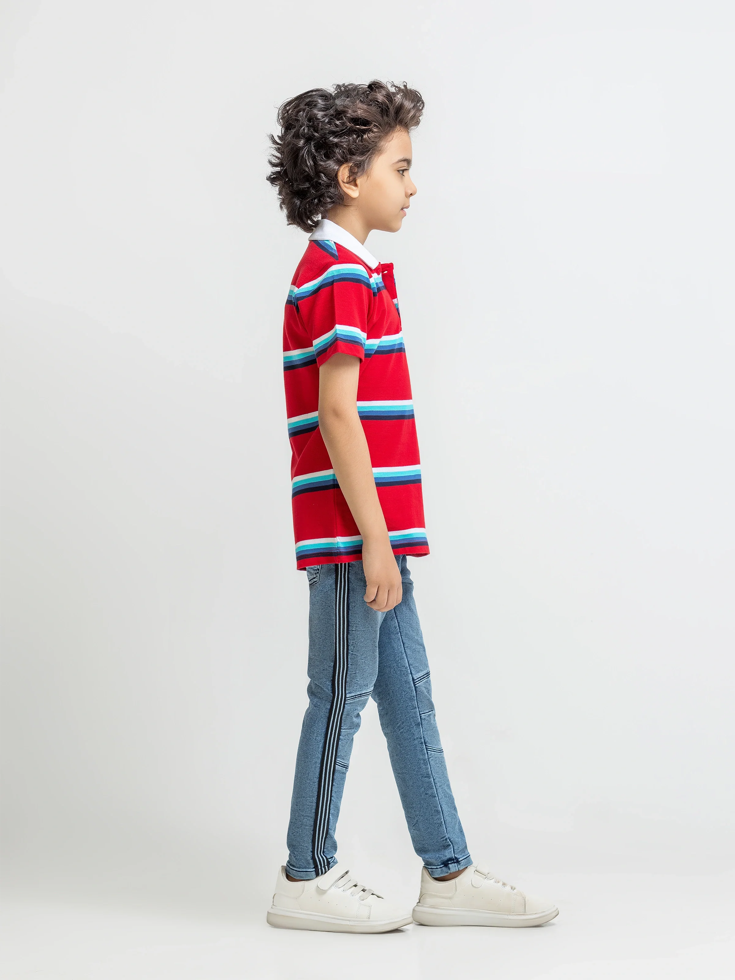 Boy's Red Polo Shirt - EBTPS5-020 - Image 4