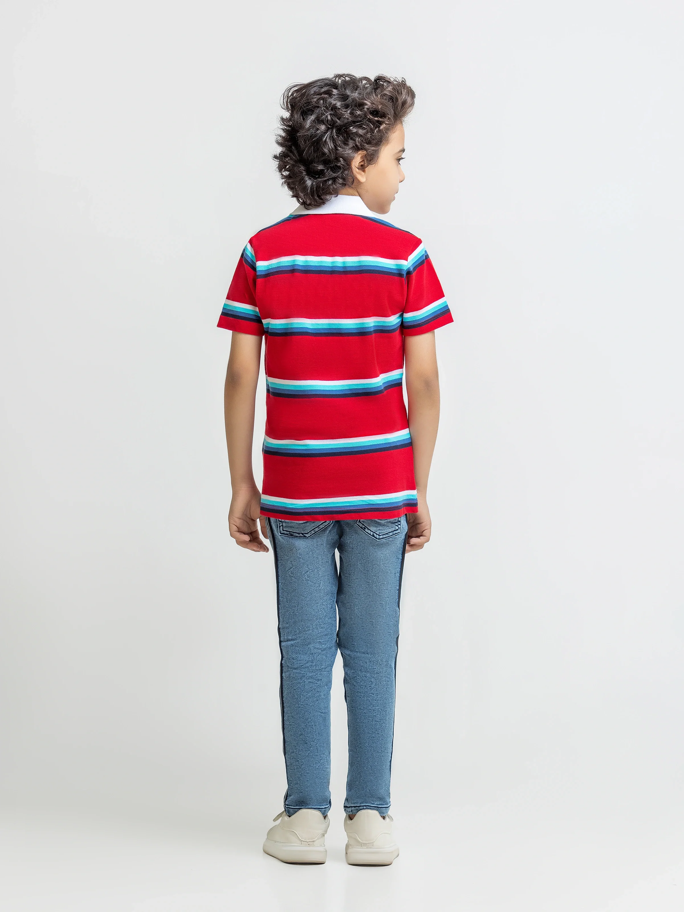 Boy's Red Polo Shirt - EBTPS5-020 - Image 5