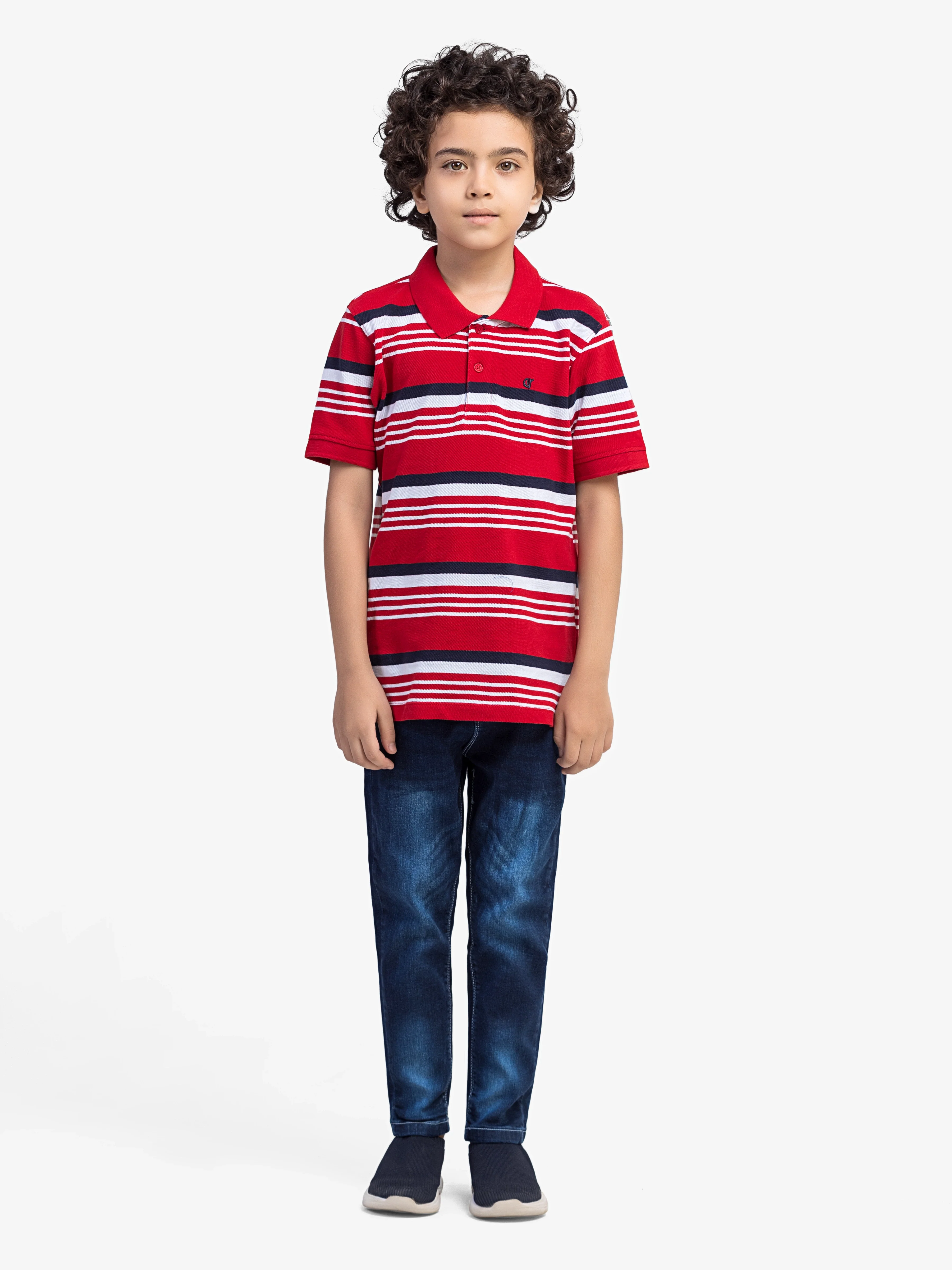 Boy's Red Polo Shirt - EBTPS5-023 - Image 2