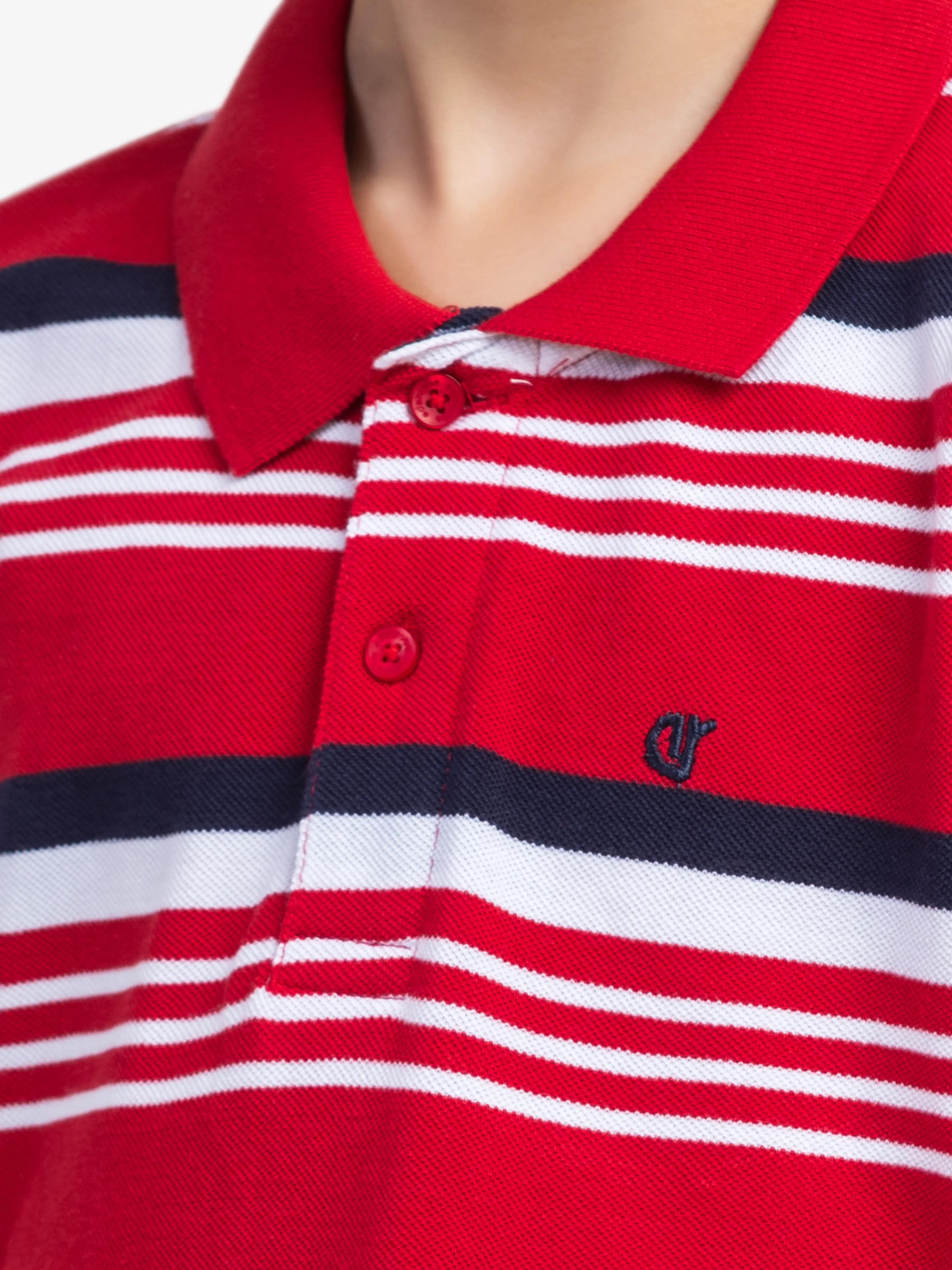 Boy's Red Polo Shirt - EBTPS5-023 - Image 3