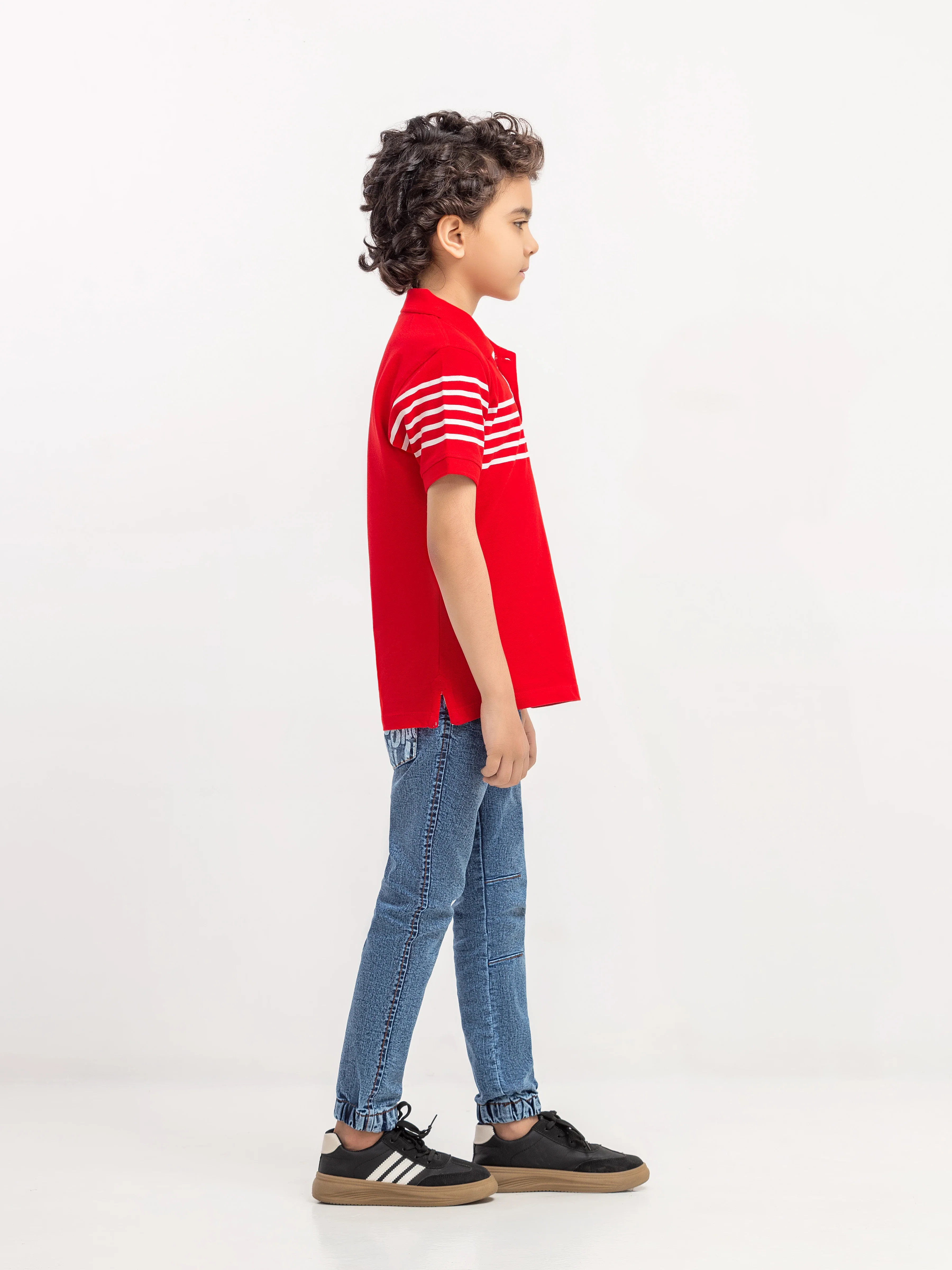 Boy's Red Polo Shirt - EBTPS6-003 - Image 4