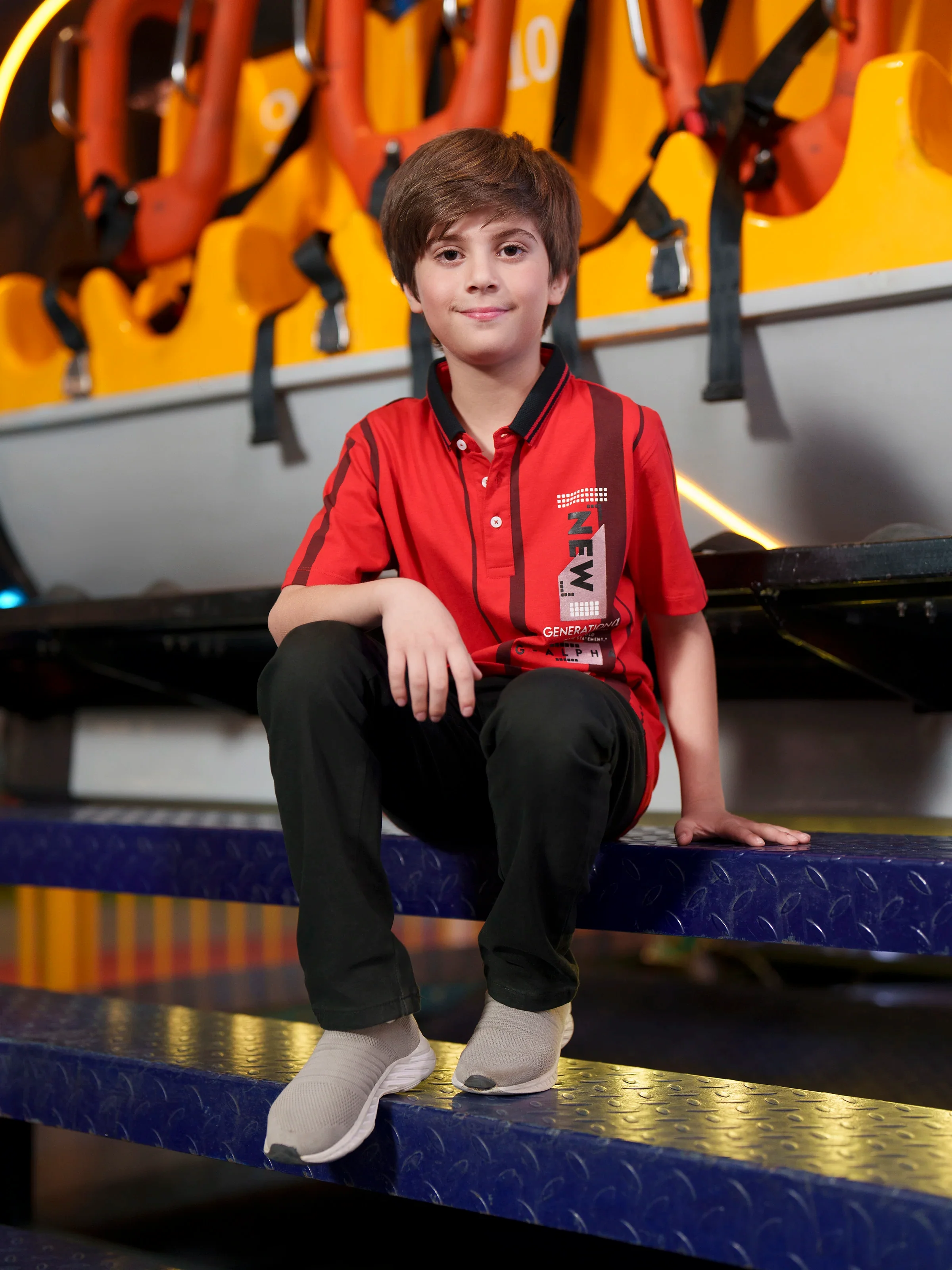 Boy's Red Polo Shirt - EBTPS6-032 - Image 2