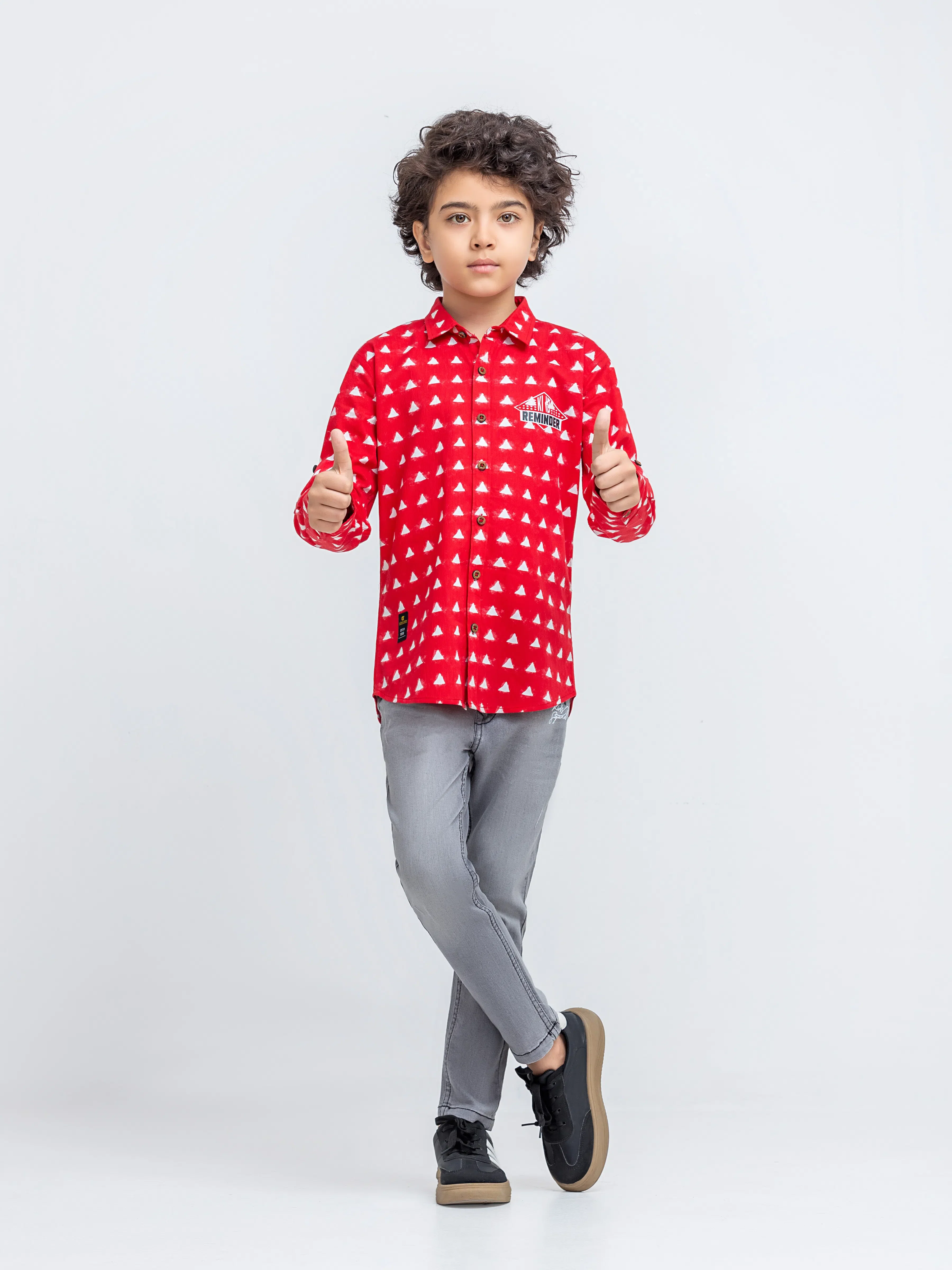 Boy's Red Shirt - EBTSF5-27676 - Image 2