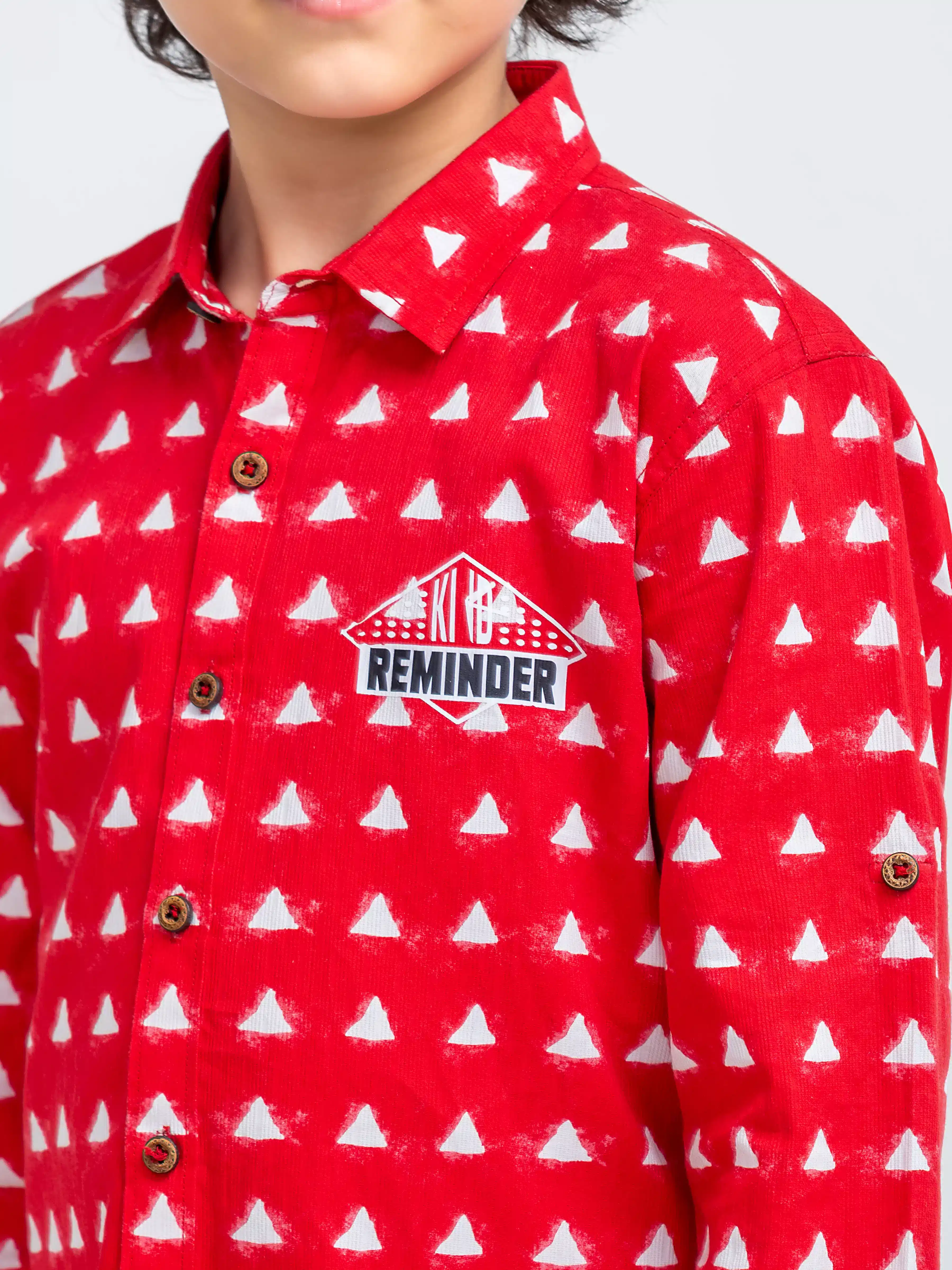 Boy's Red Shirt - EBTSF5-27676 - Image 3